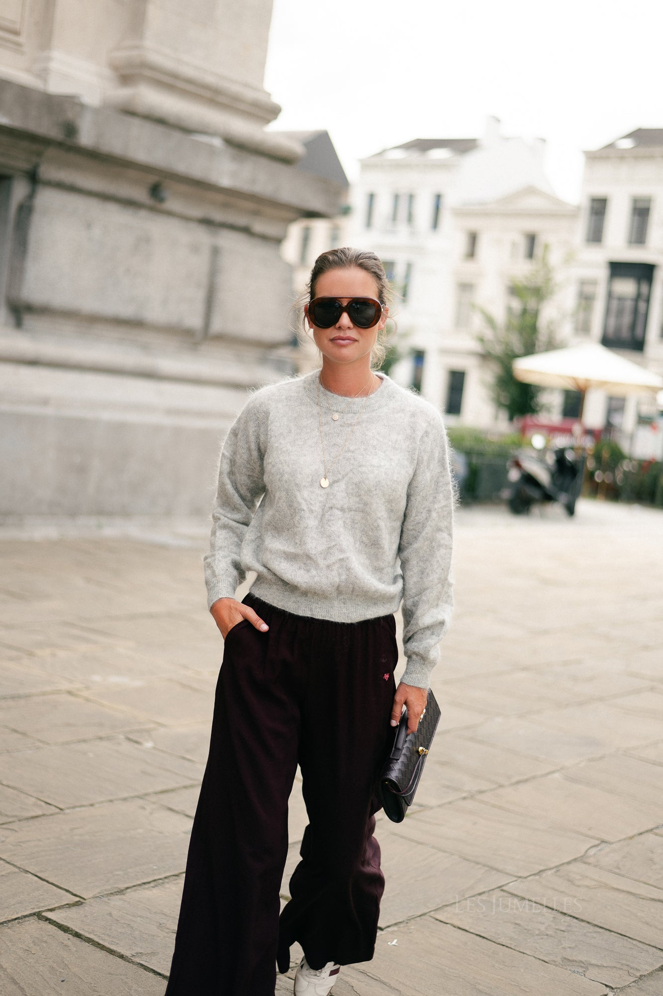 Billie mohair jumper light grey