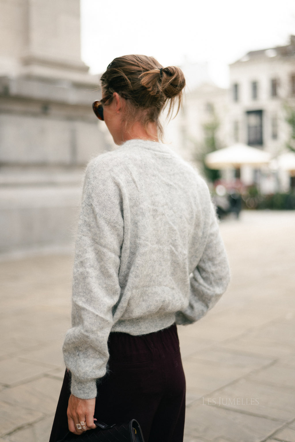 Billie mohair jumper light grey