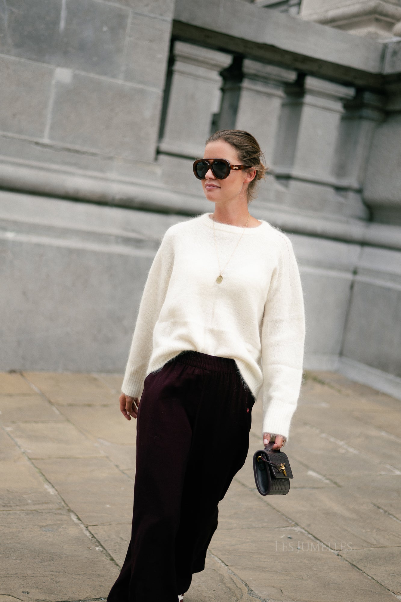 Ellie mohair jumper ecru