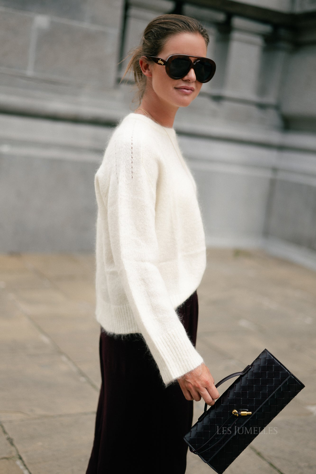 Ellie mohair jumper ecru