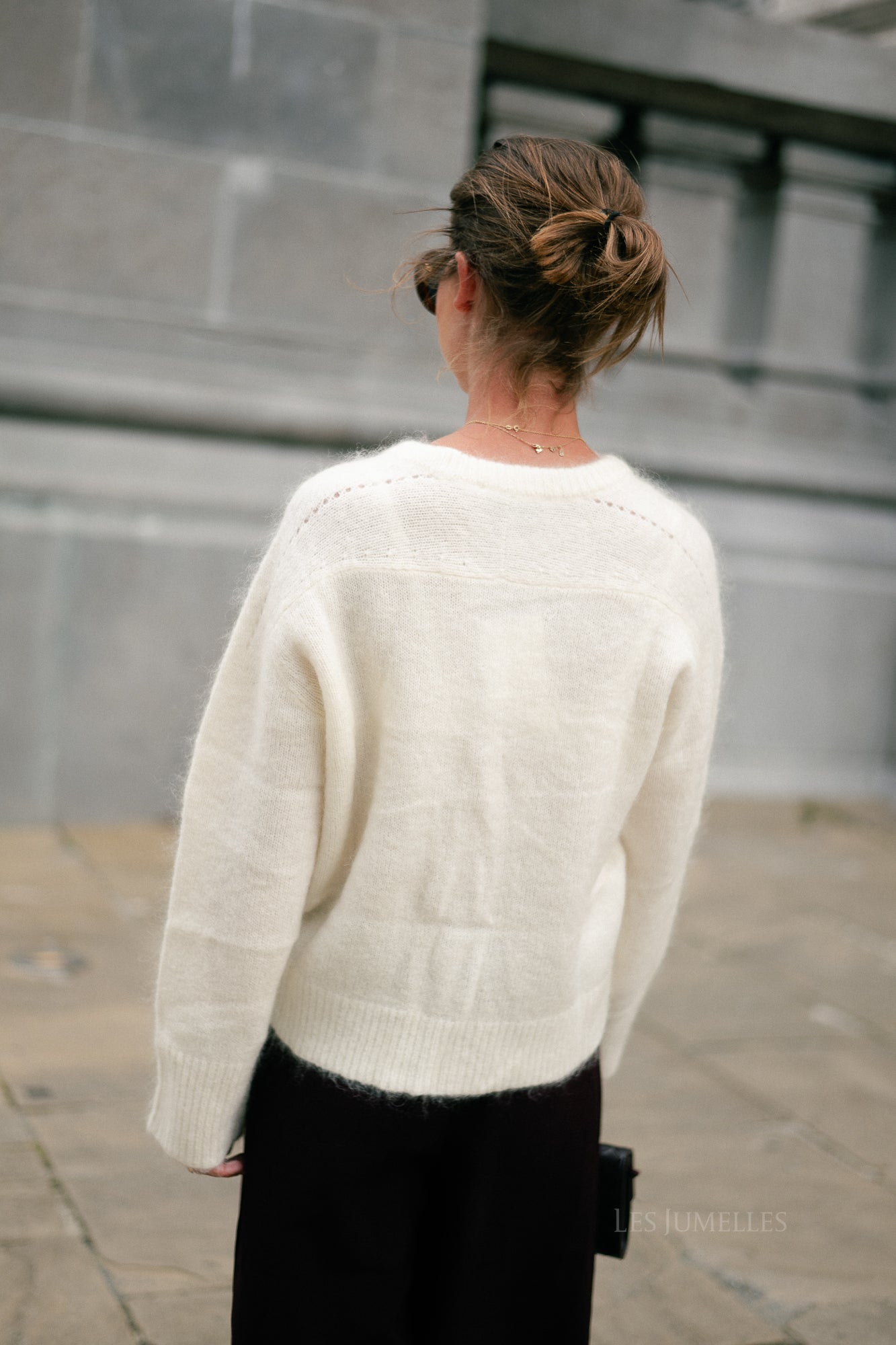 Ellie mohair jumper ecru