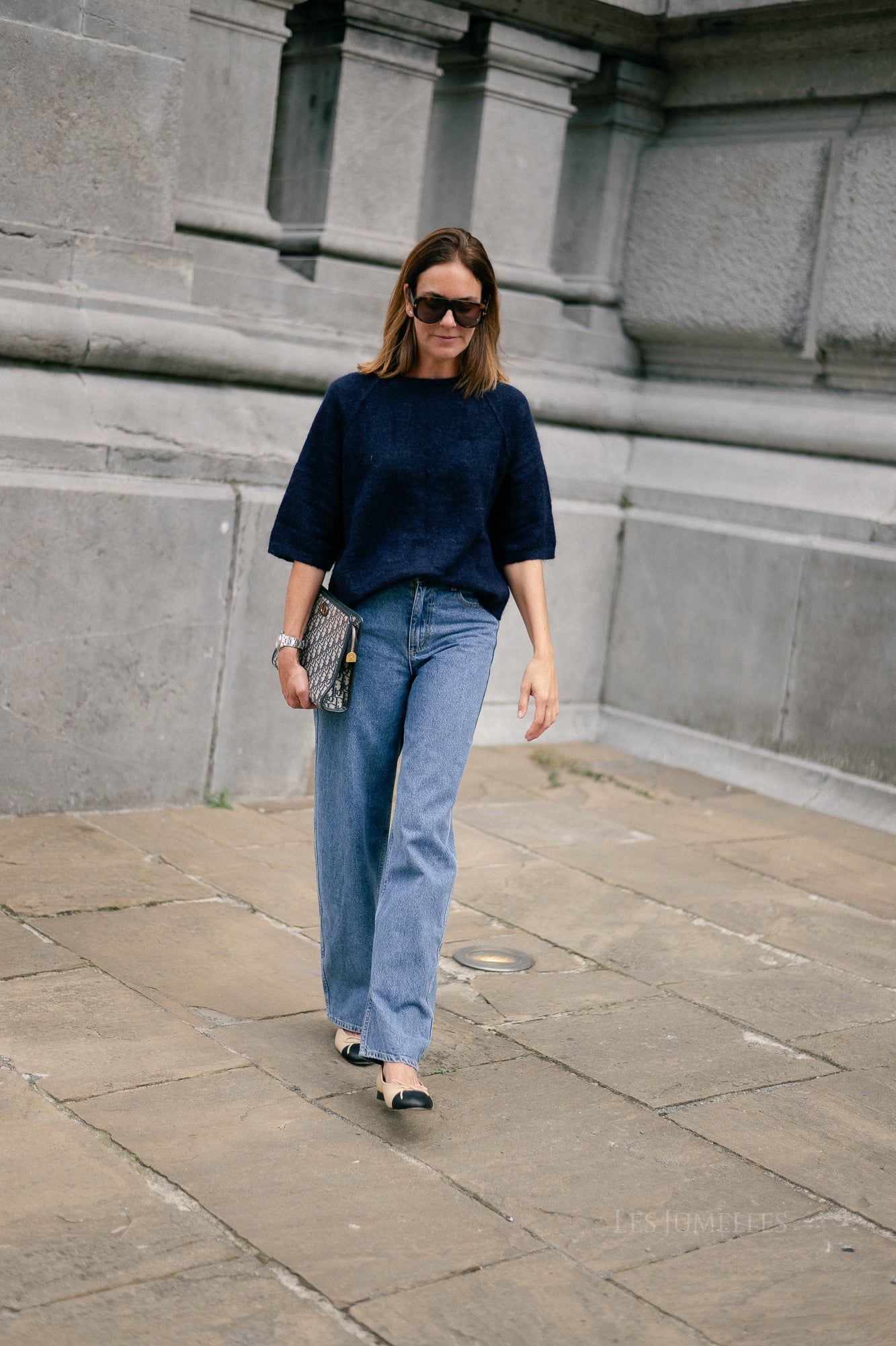 Marine mohair jumper navy