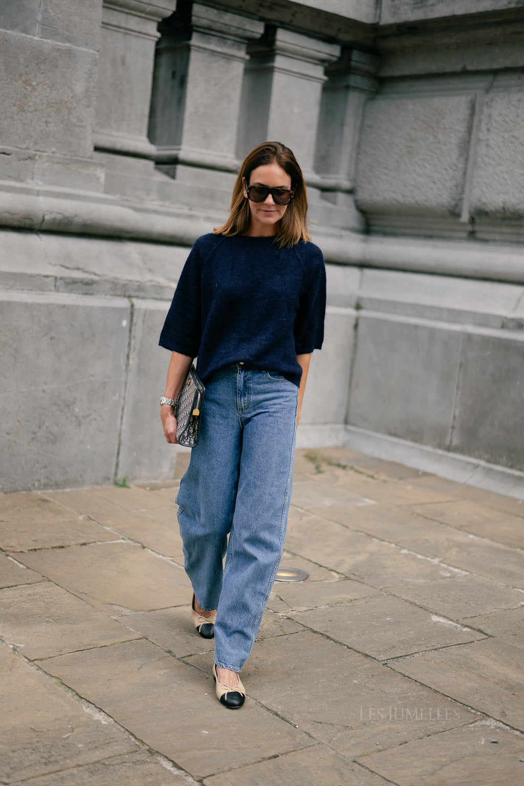 Marine mohair jumper navy