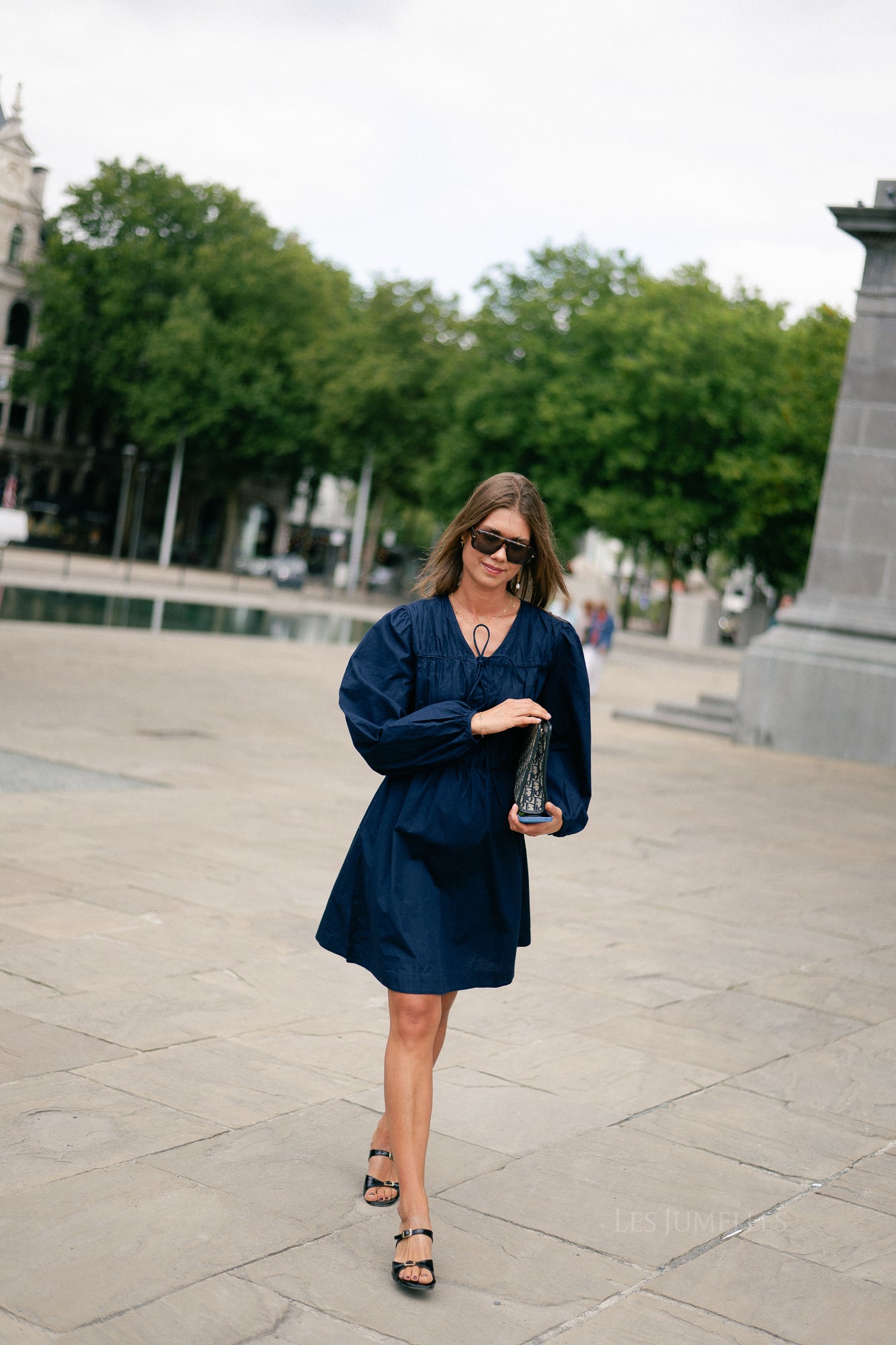 YASEbba LS dress navy blazer
