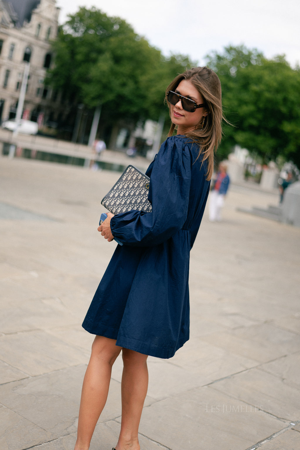 YASEbba LS dress navy blazer