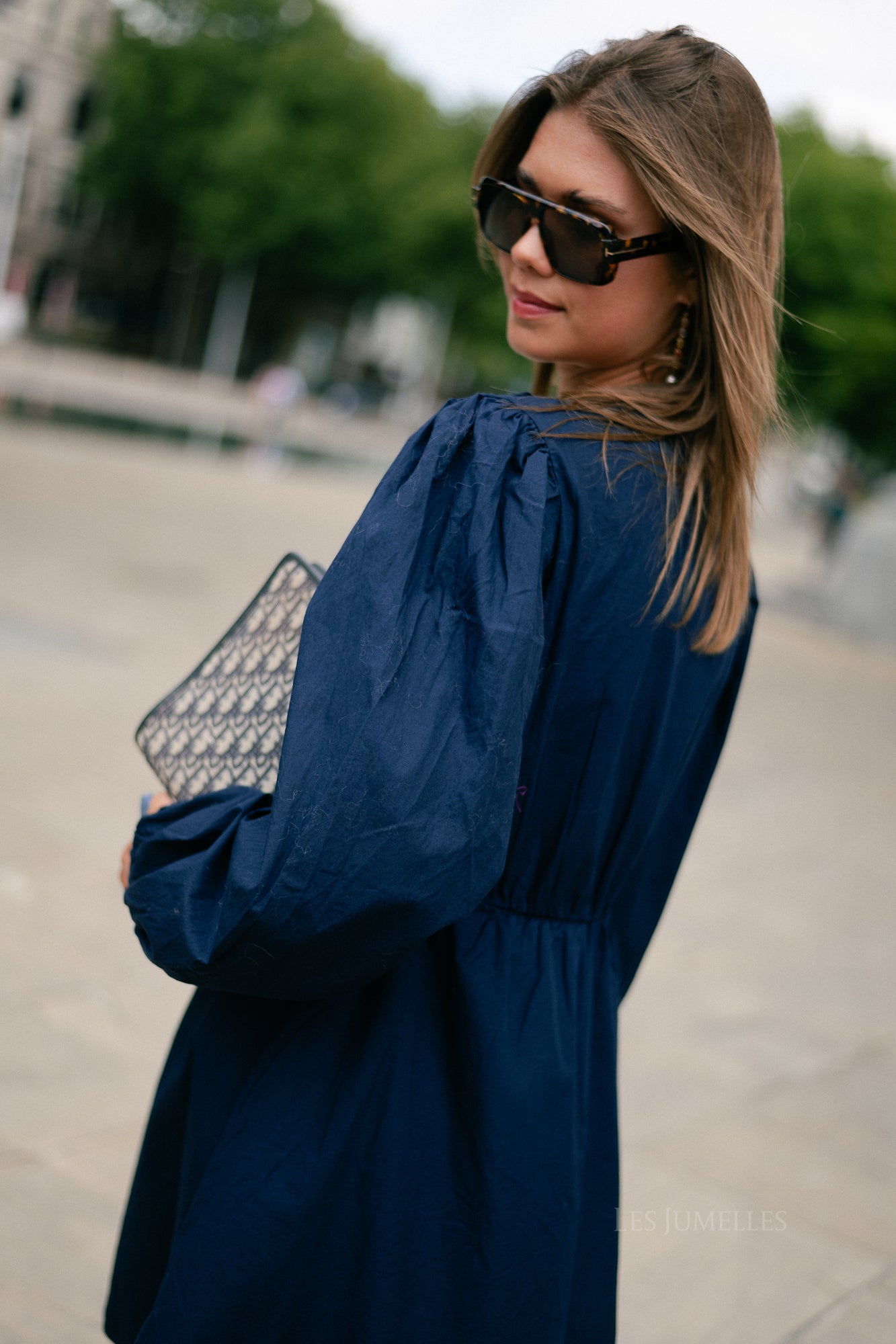 YASEbba LS dress navy blazer