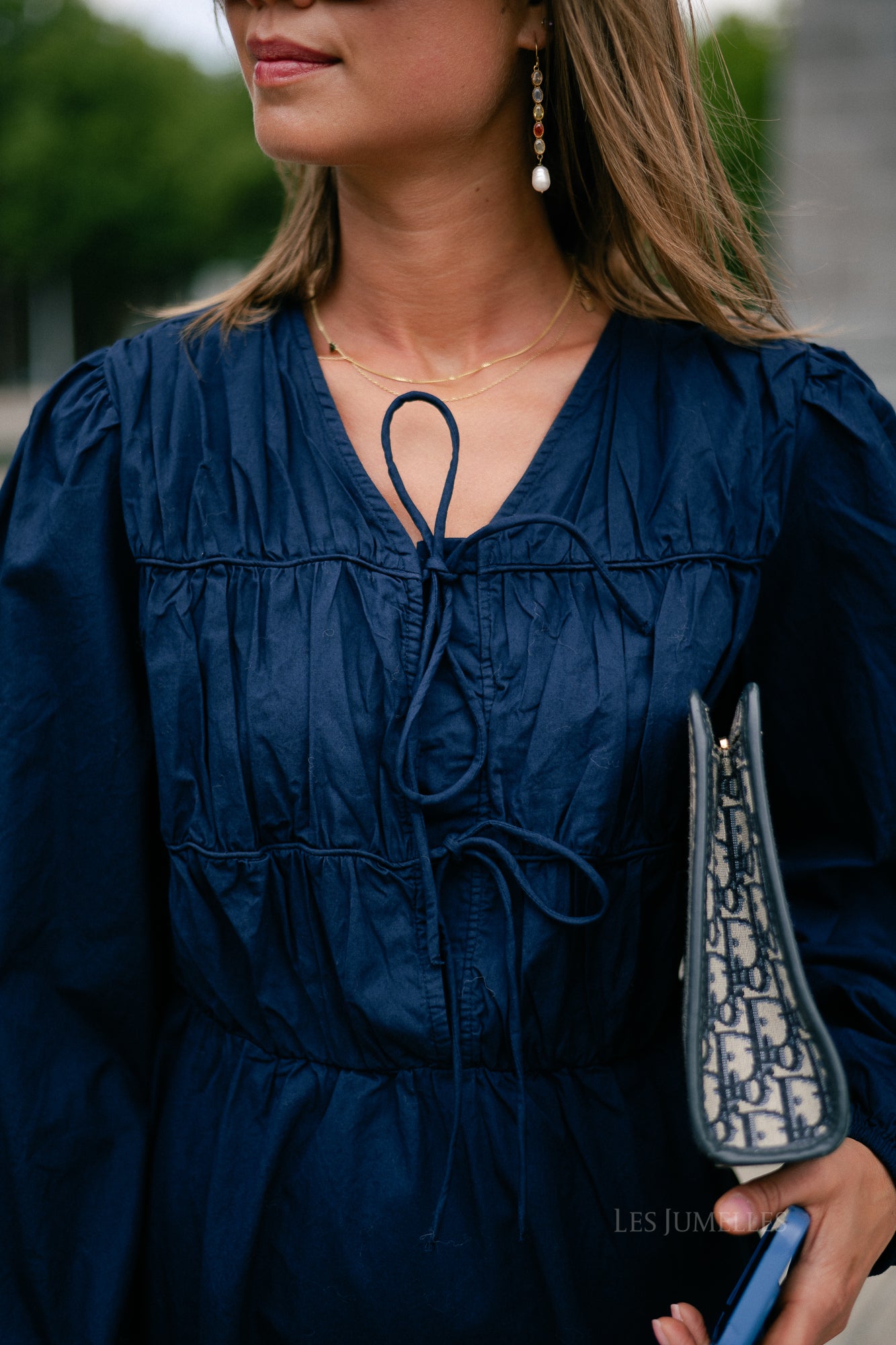 YASEbba LS dress navy blazer