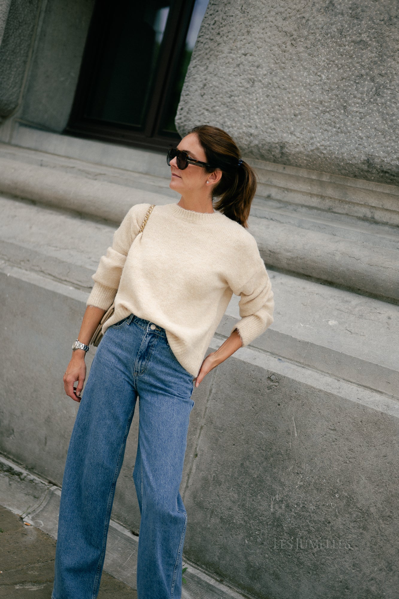 OBJSaggia LS pullover sandshell