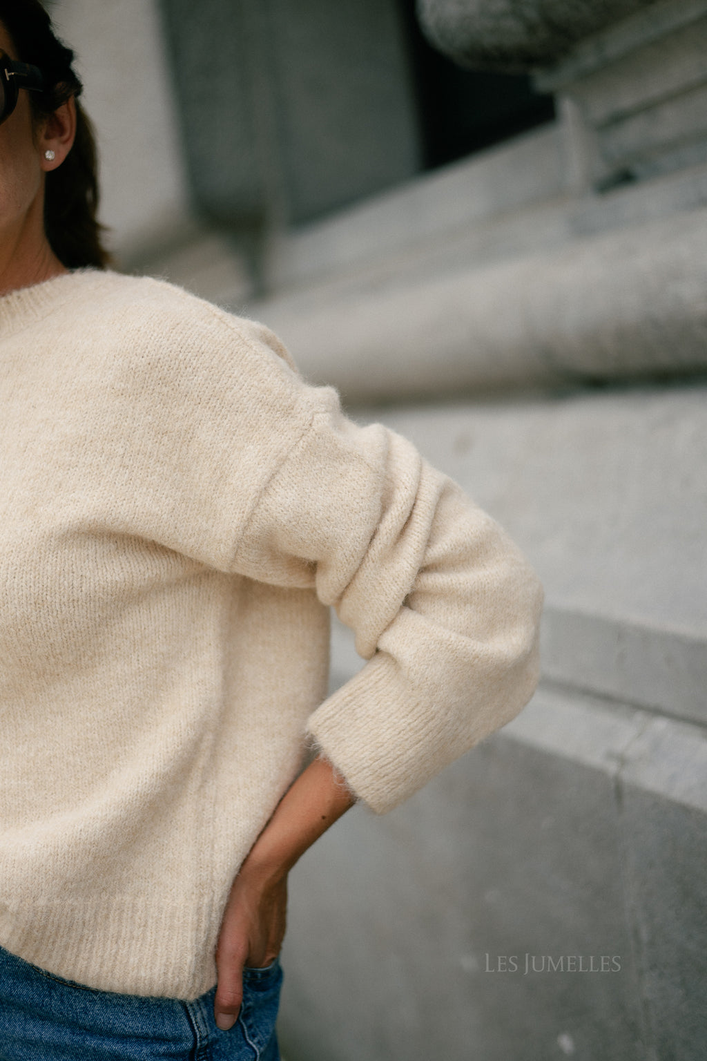 OBJSaggia LS pullover sandshell