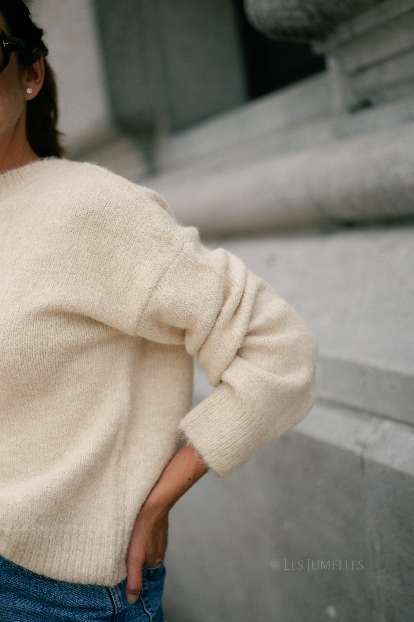 OBJSaggia LS pullover sandshell