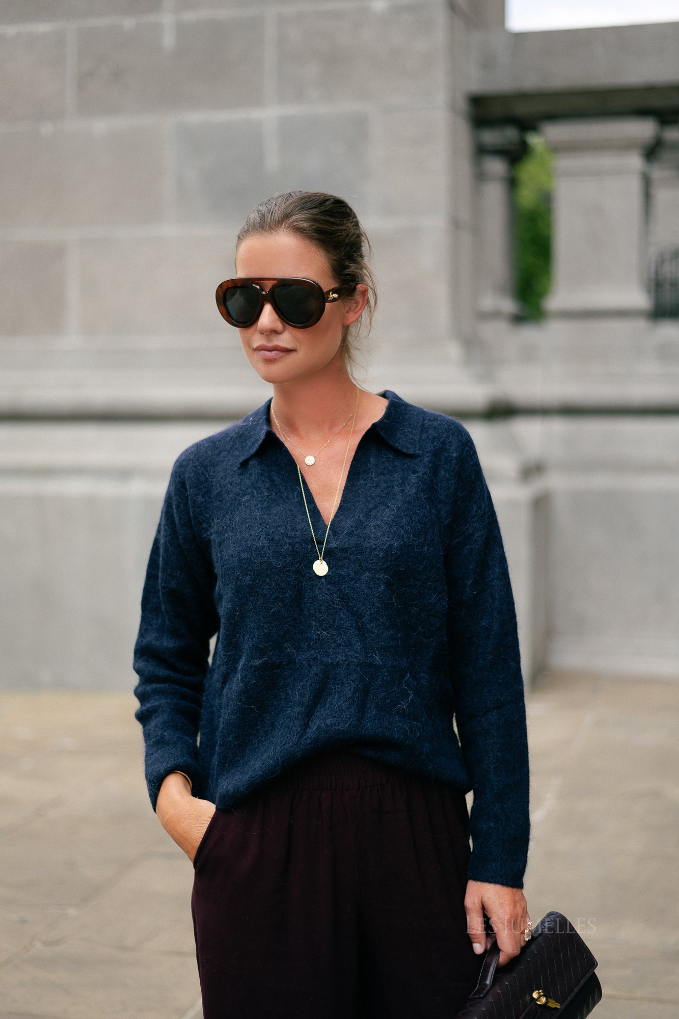 Maité alpaca jumper navy