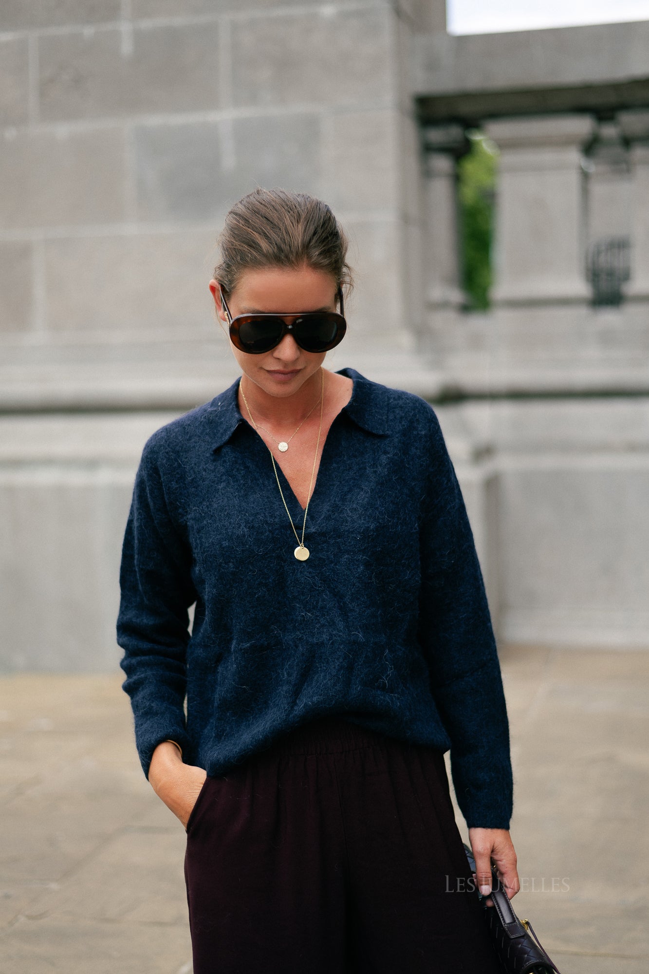 Maité alpaca jumper navy