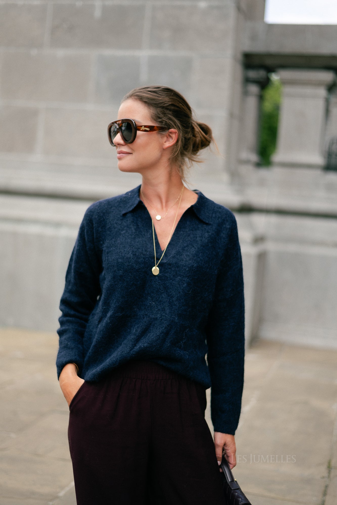 Maité alpaca jumper navy