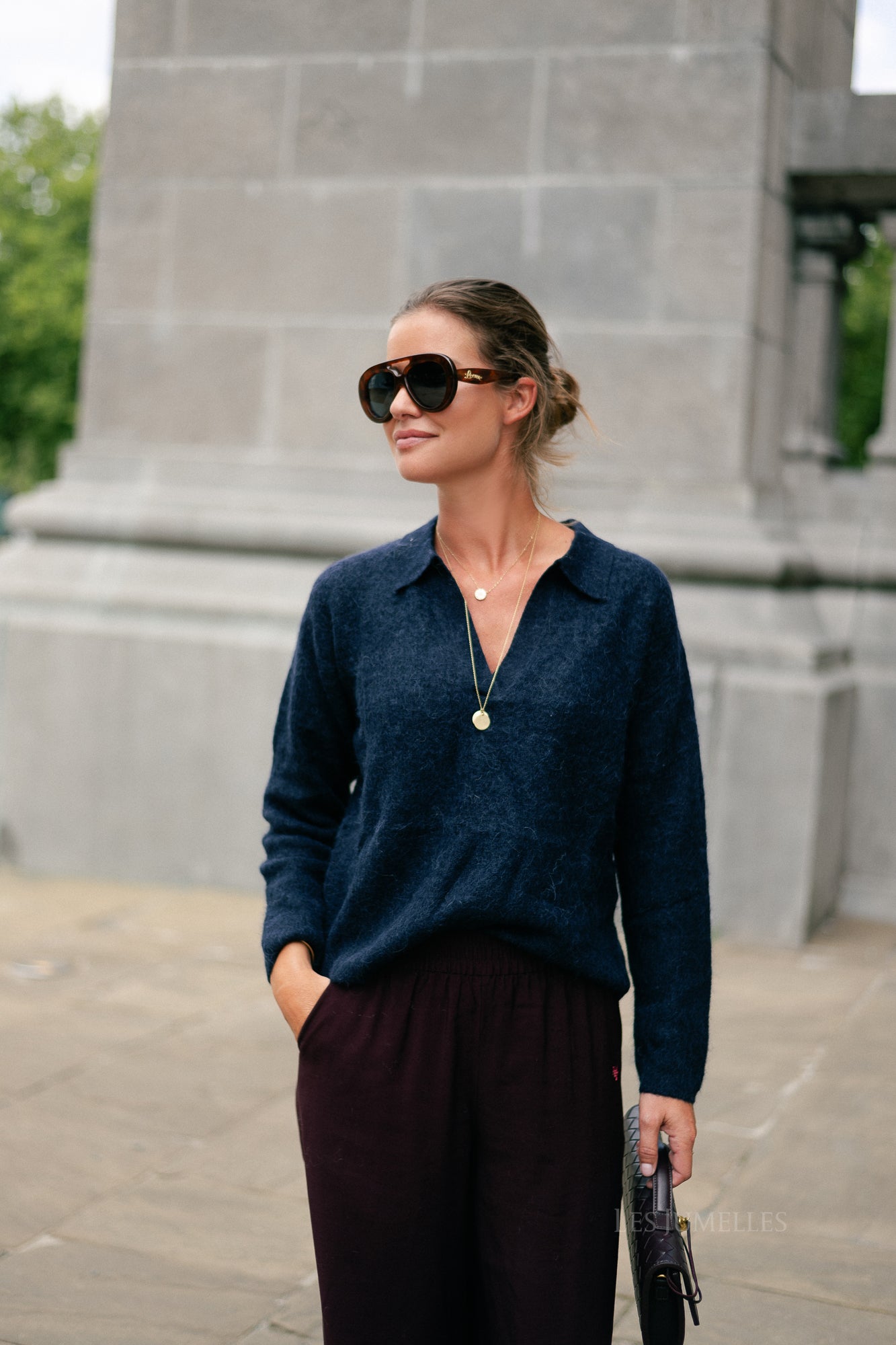 Maité alpaca jumper navy