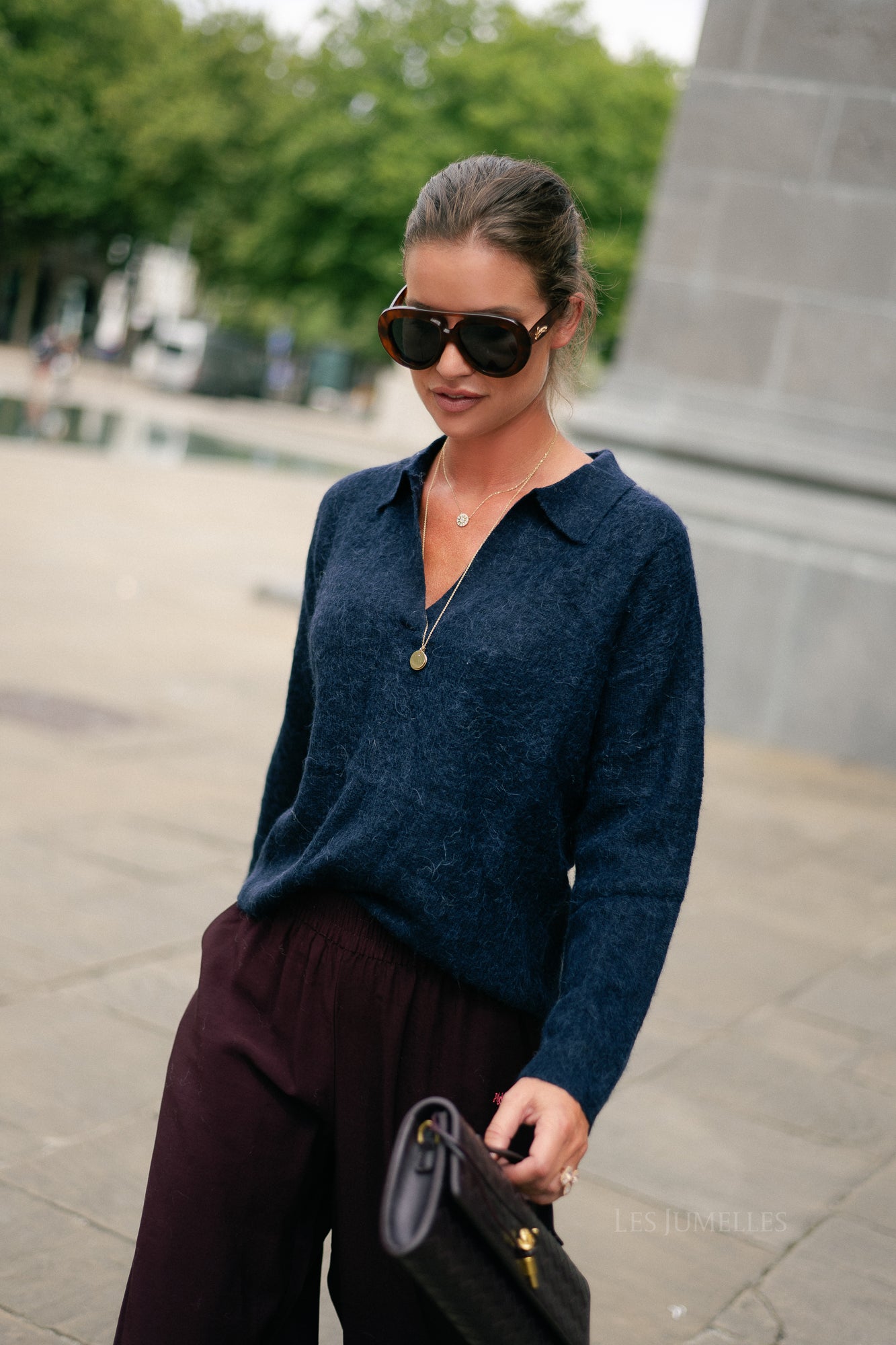 Maité alpaca jumper navy