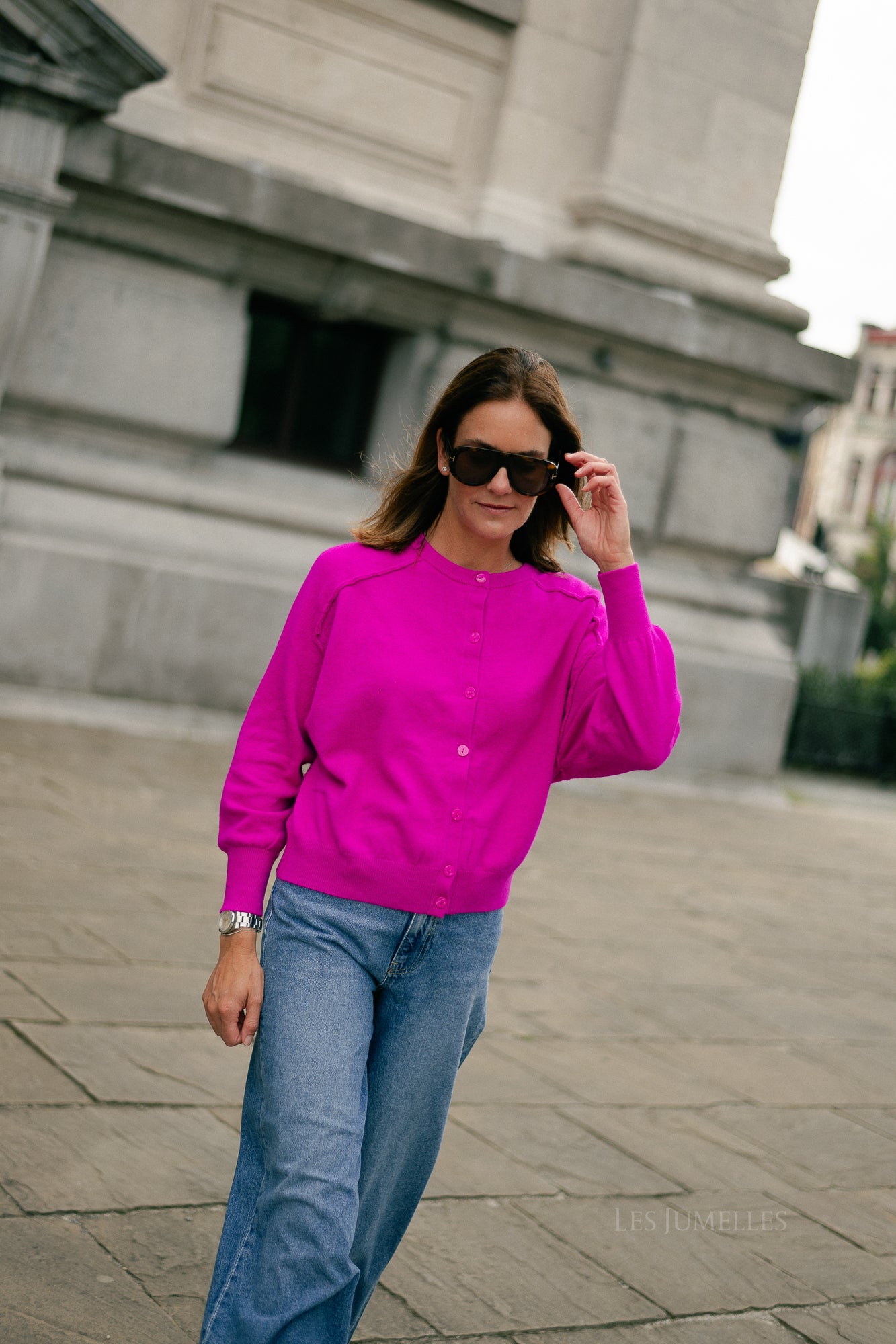 Giulia cardigan fuchsia