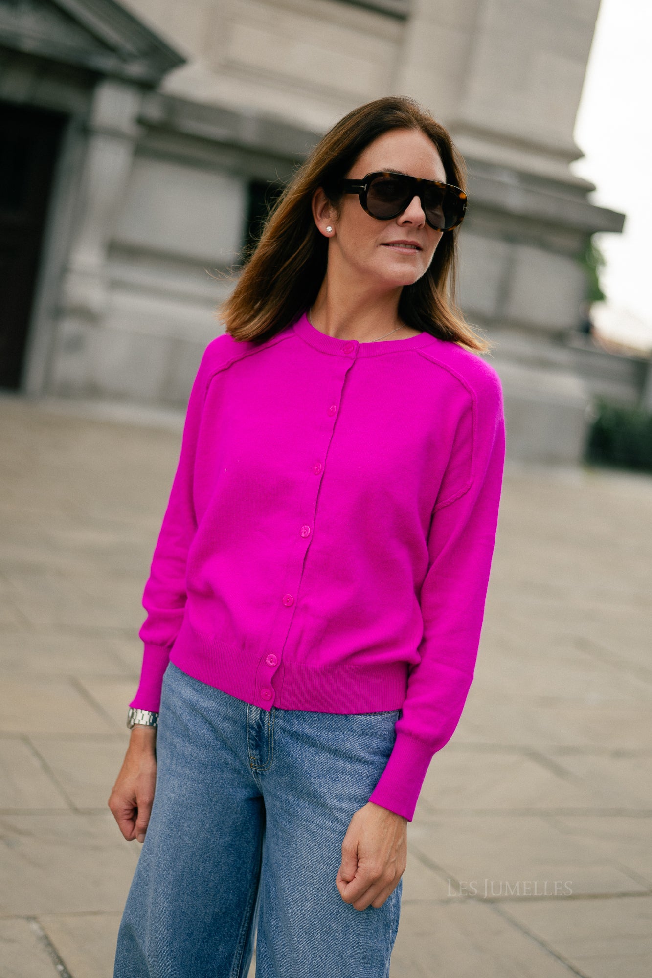 Giulia cardigan fuchsia