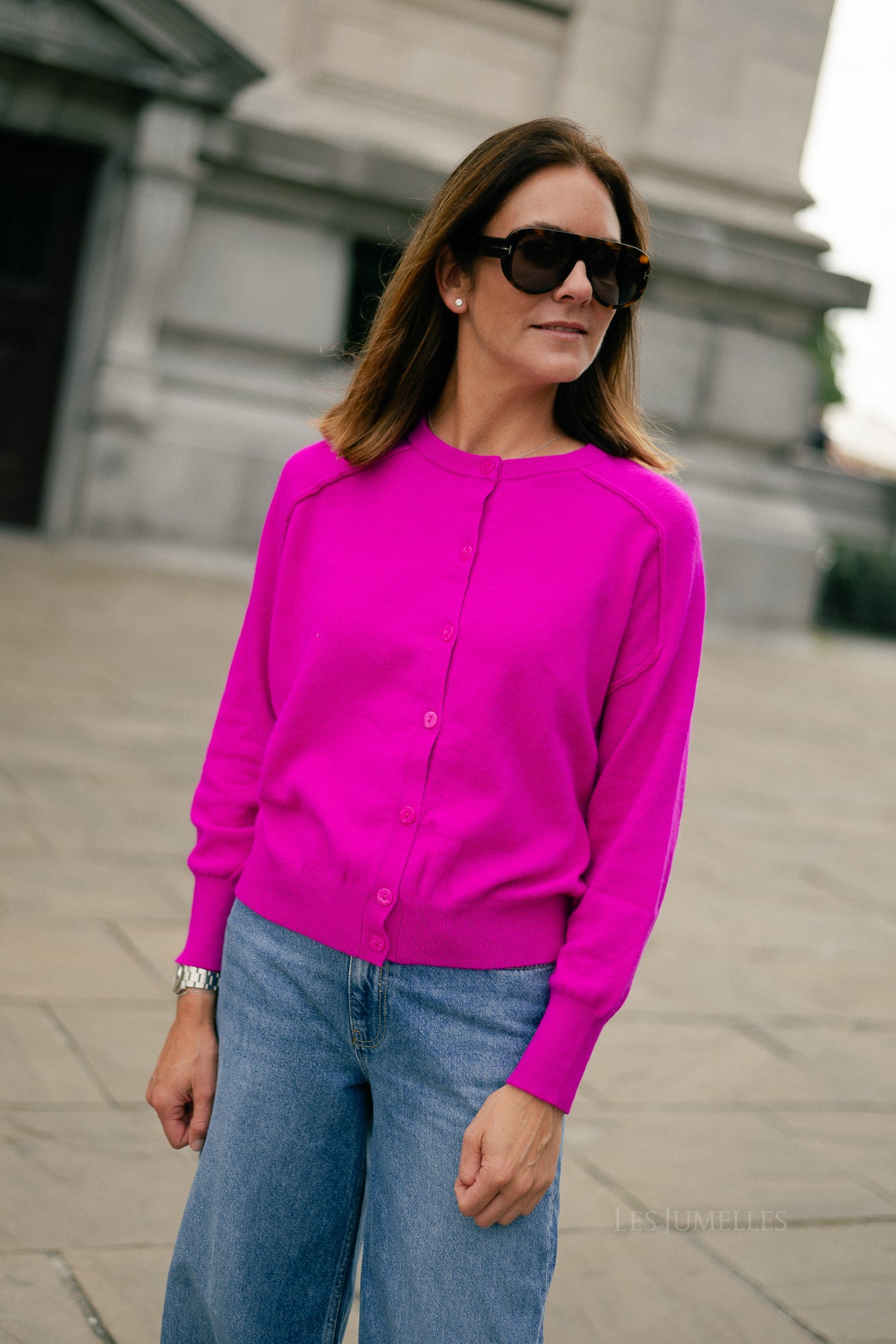 Giulia cardigan fuchsia
