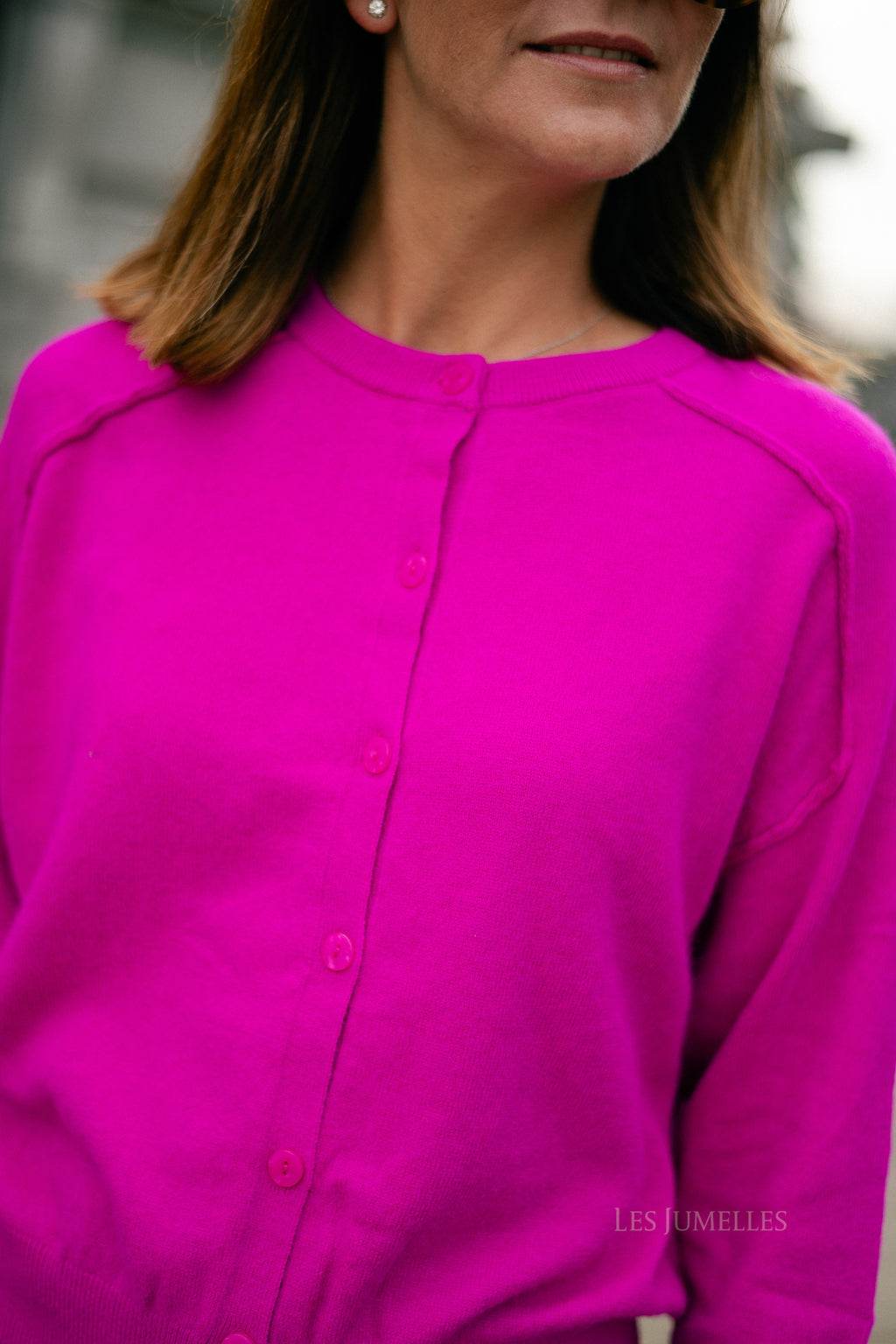 Giulia cardigan fuchsia