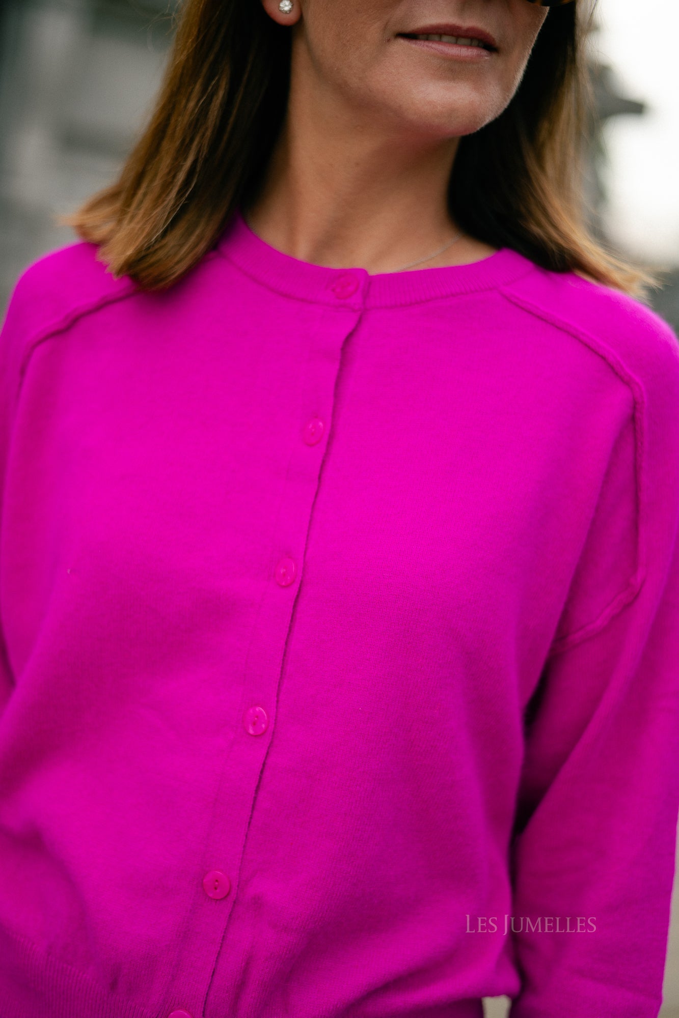 Giulia cardigan fuchsia