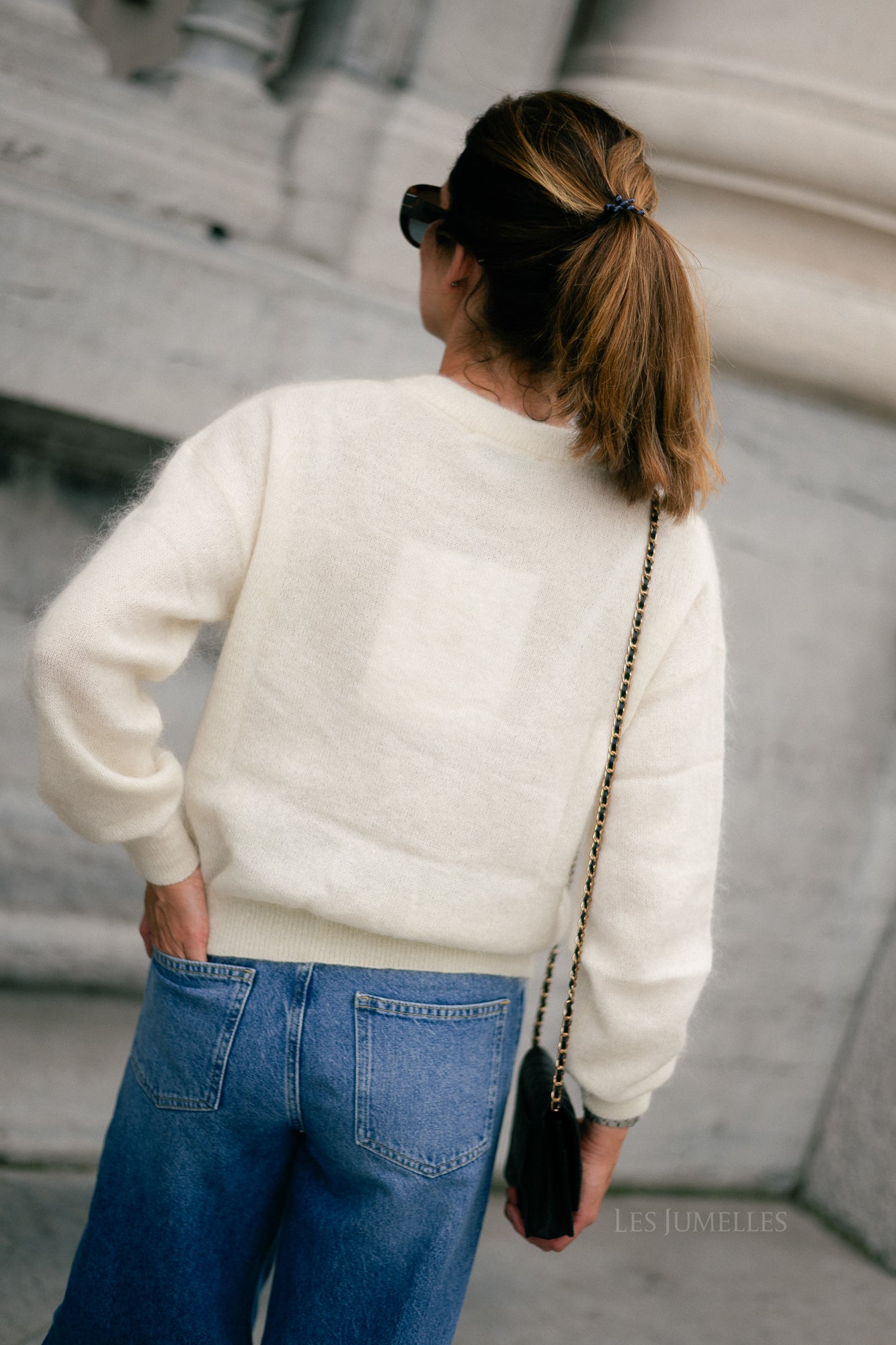 Billie mohair jumper ecru
