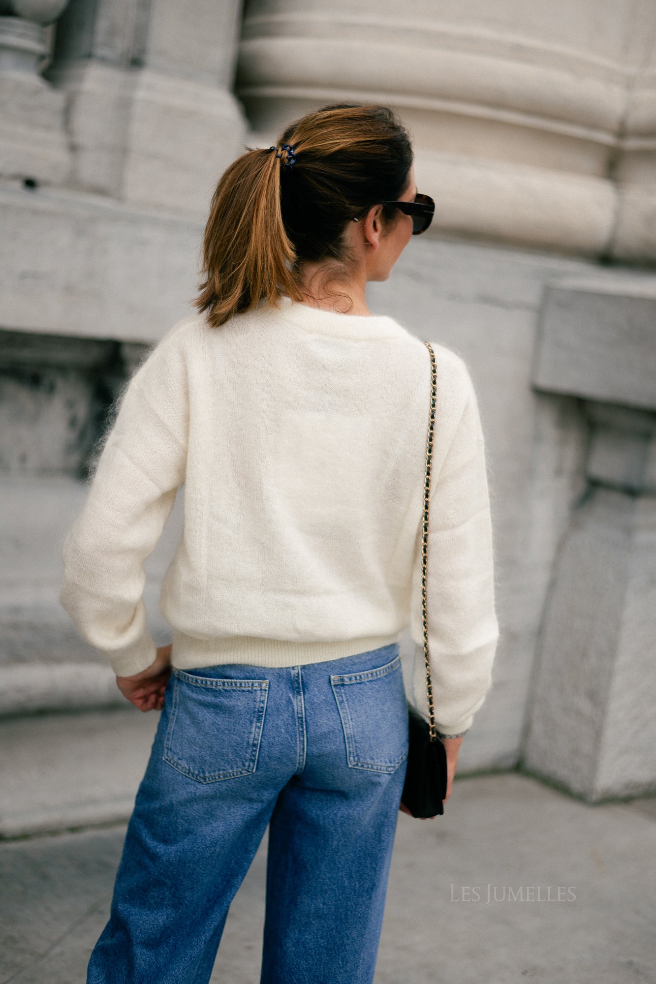 Billie mohair jumper ecru