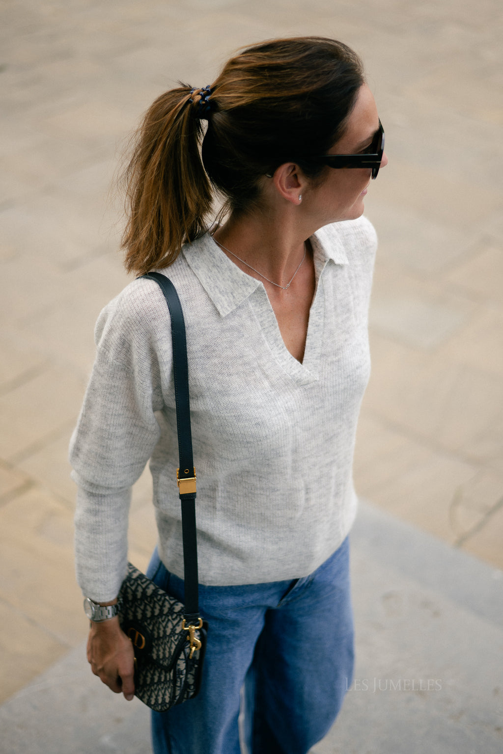 Maité alpaca jumper light grey