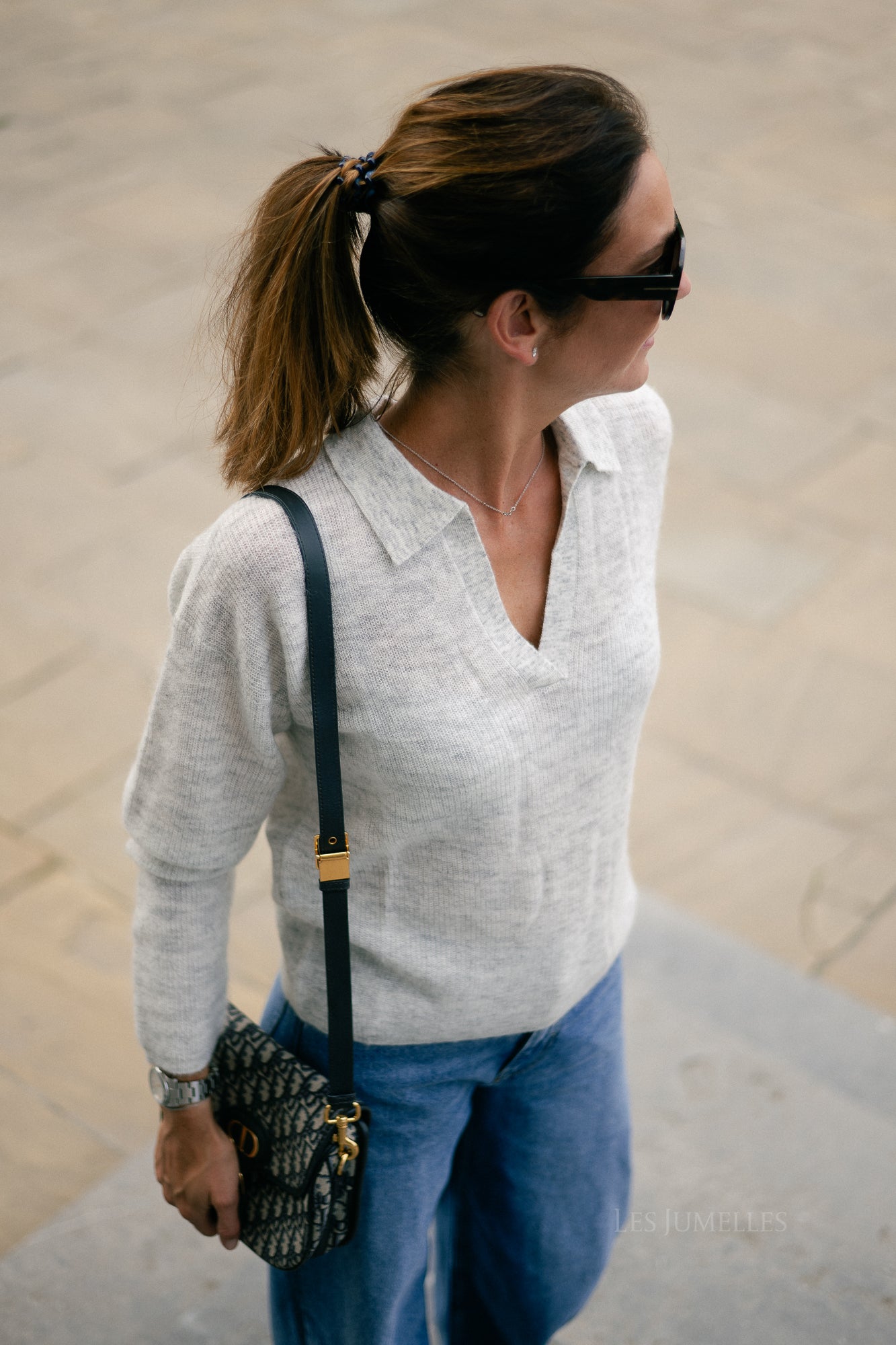 Maité alpaca jumper light grey