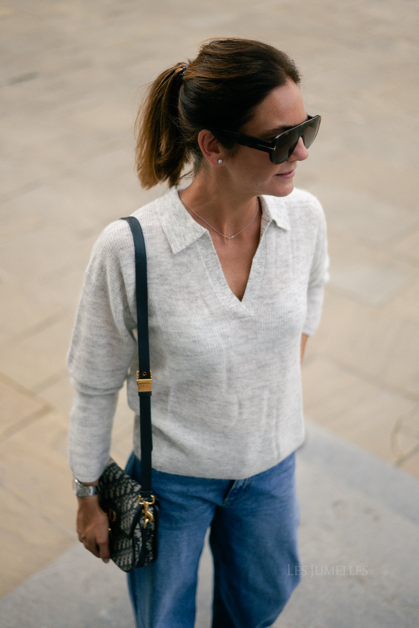 Maité alpaca jumper light grey