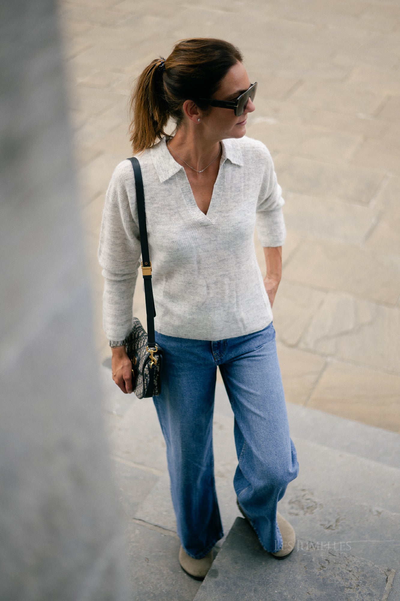 Maité alpaca jumper light grey