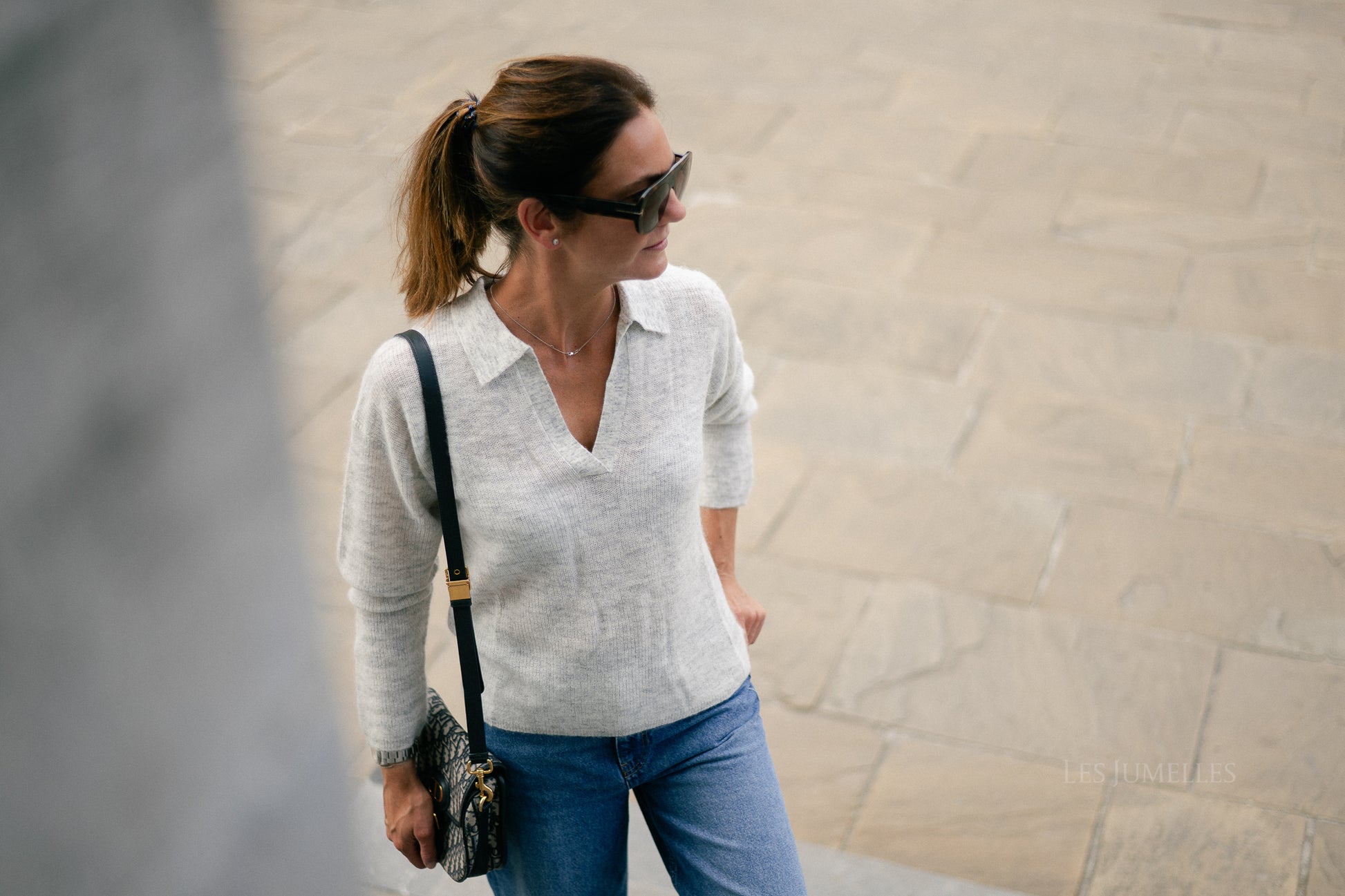 Maité alpaca jumper light grey