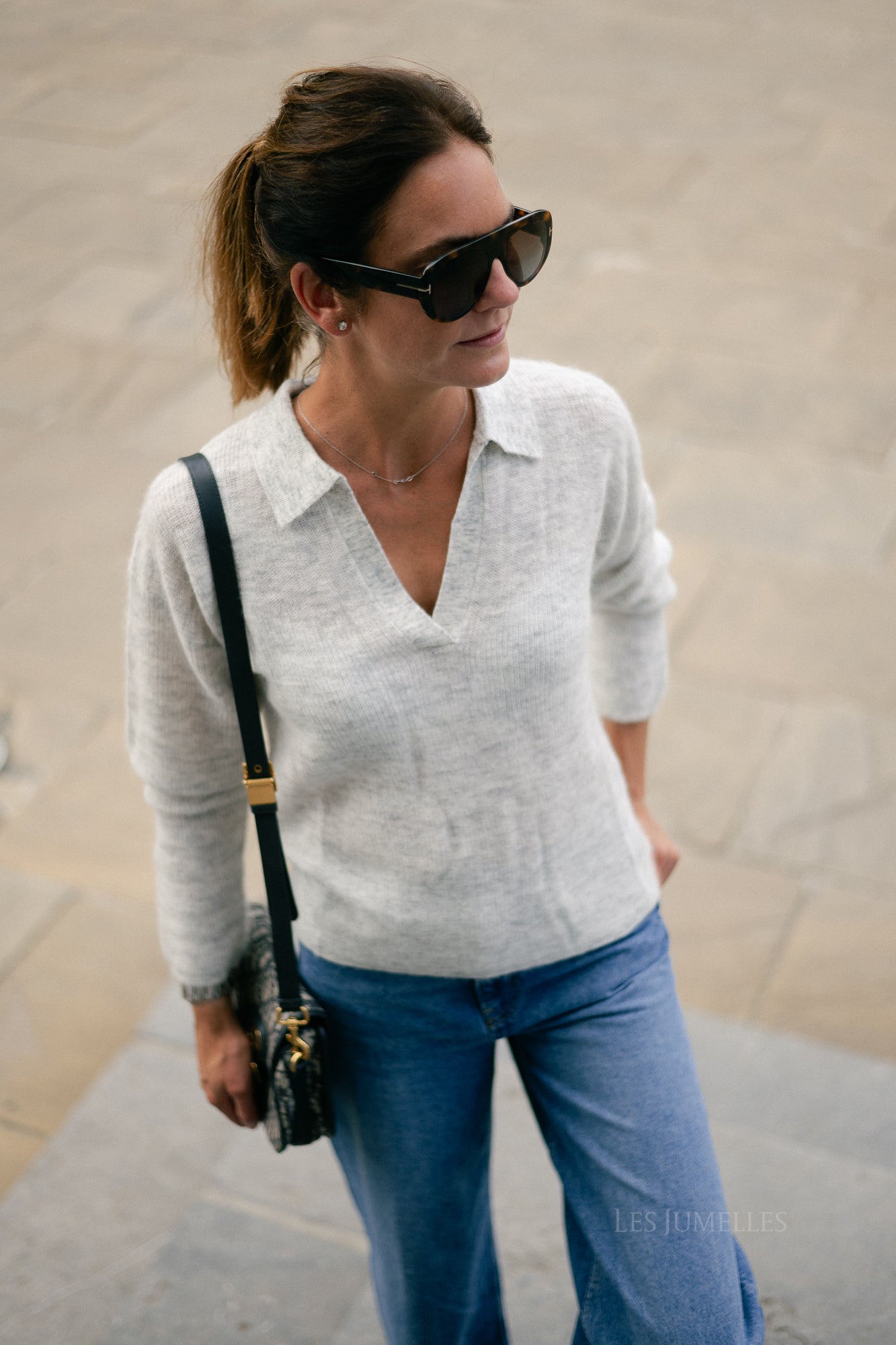 Maité alpaca jumper light grey