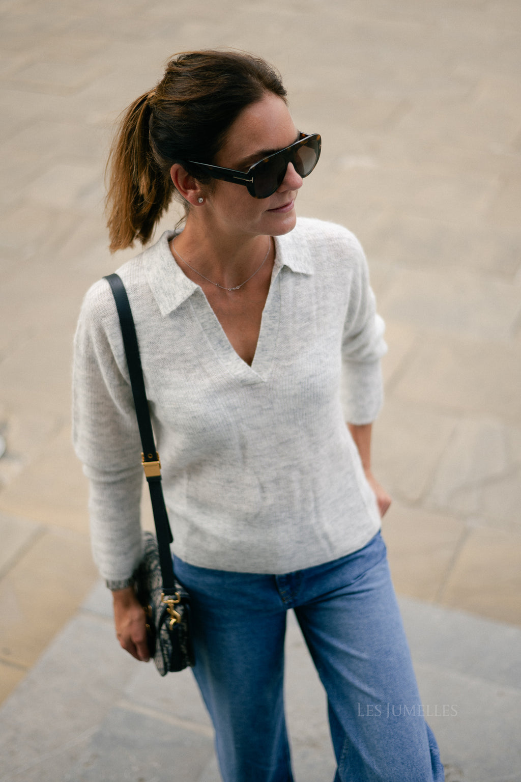 Maité alpaca jumper light grey
