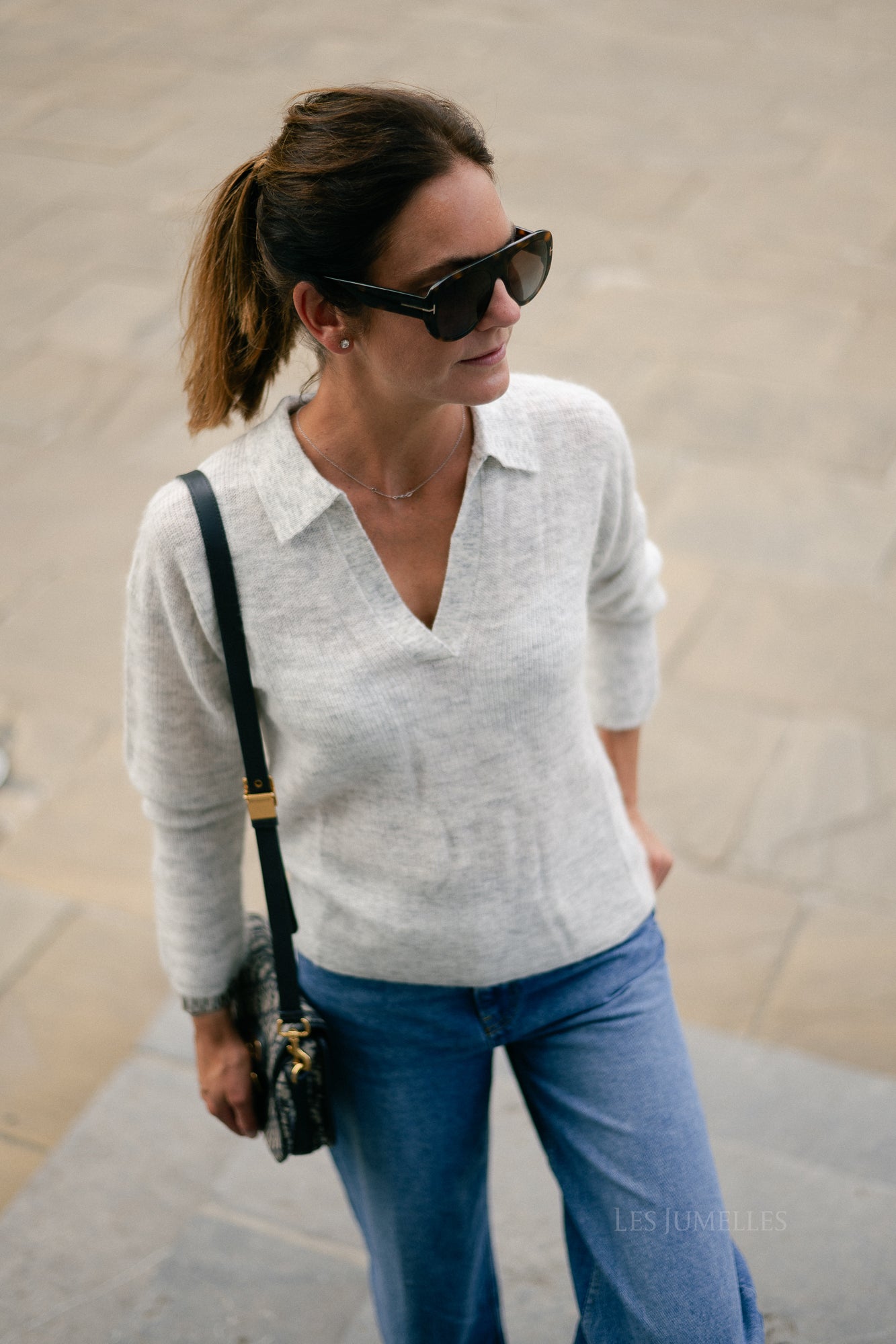 Maité alpaca jumper light grey