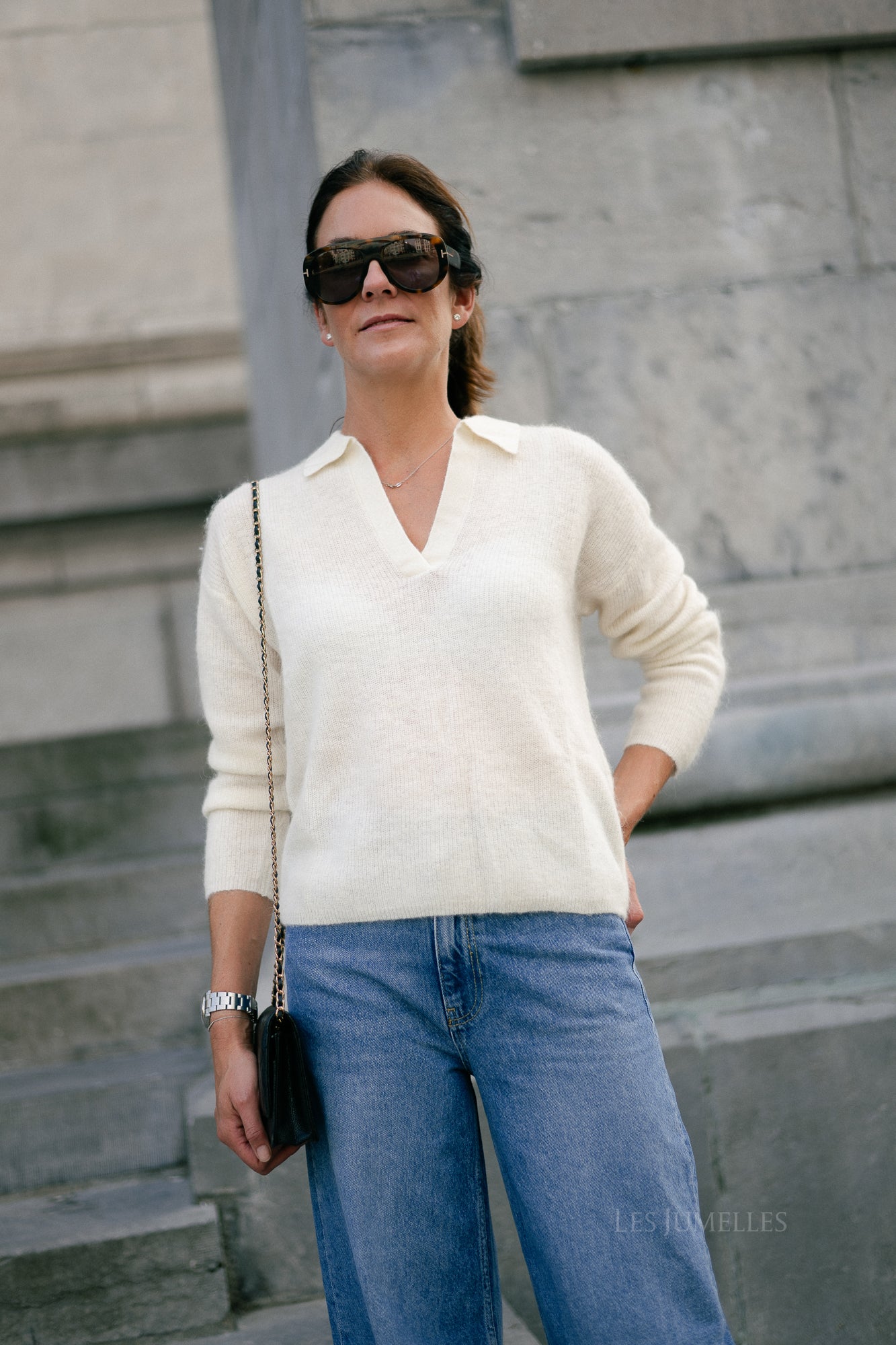 Maité alpaca jumper ecru