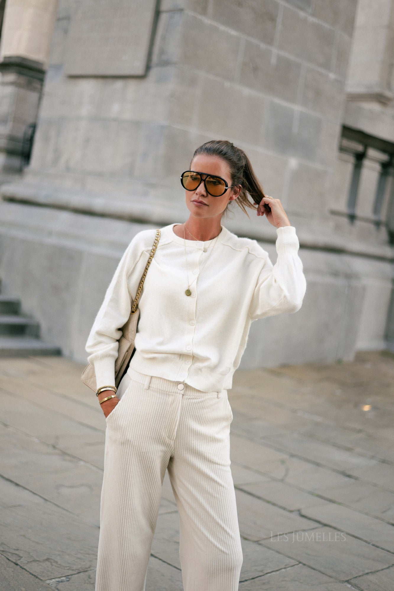 Giulia cardigan ecru