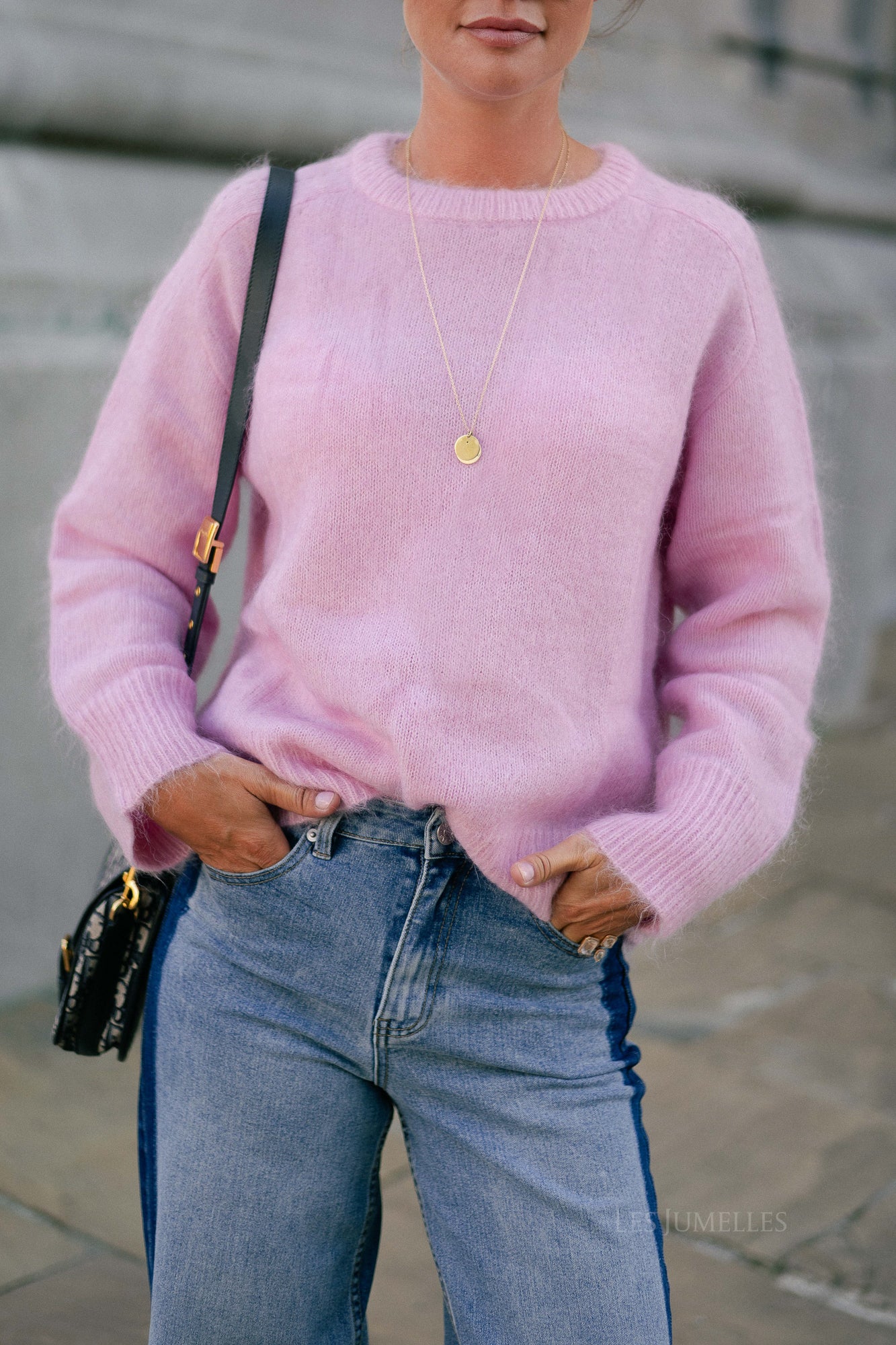 Ellie mohair jumper candy rose