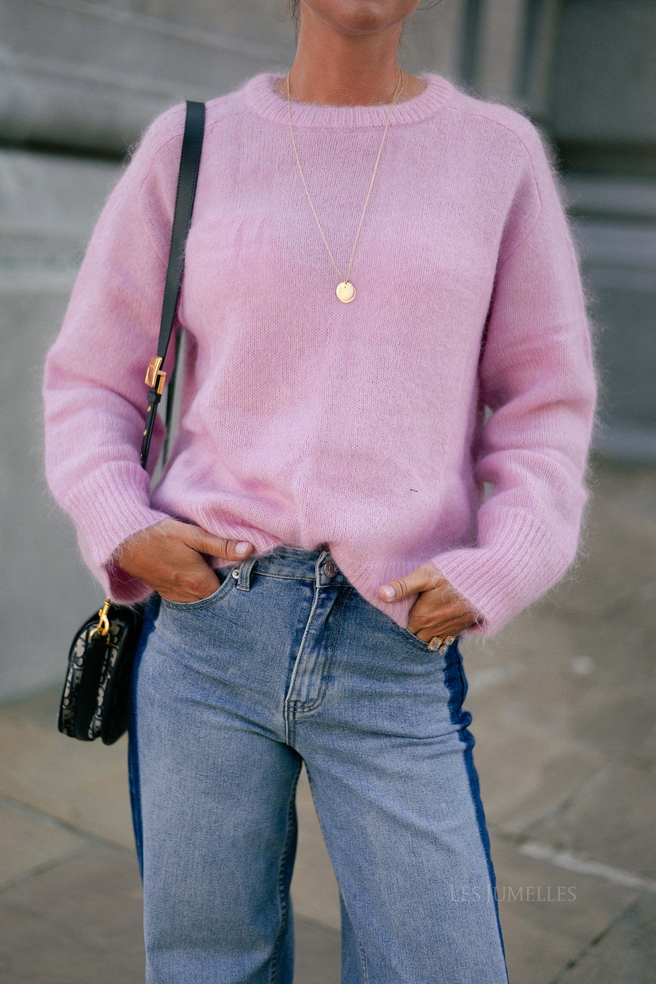Ellie mohair jumper candy rose
