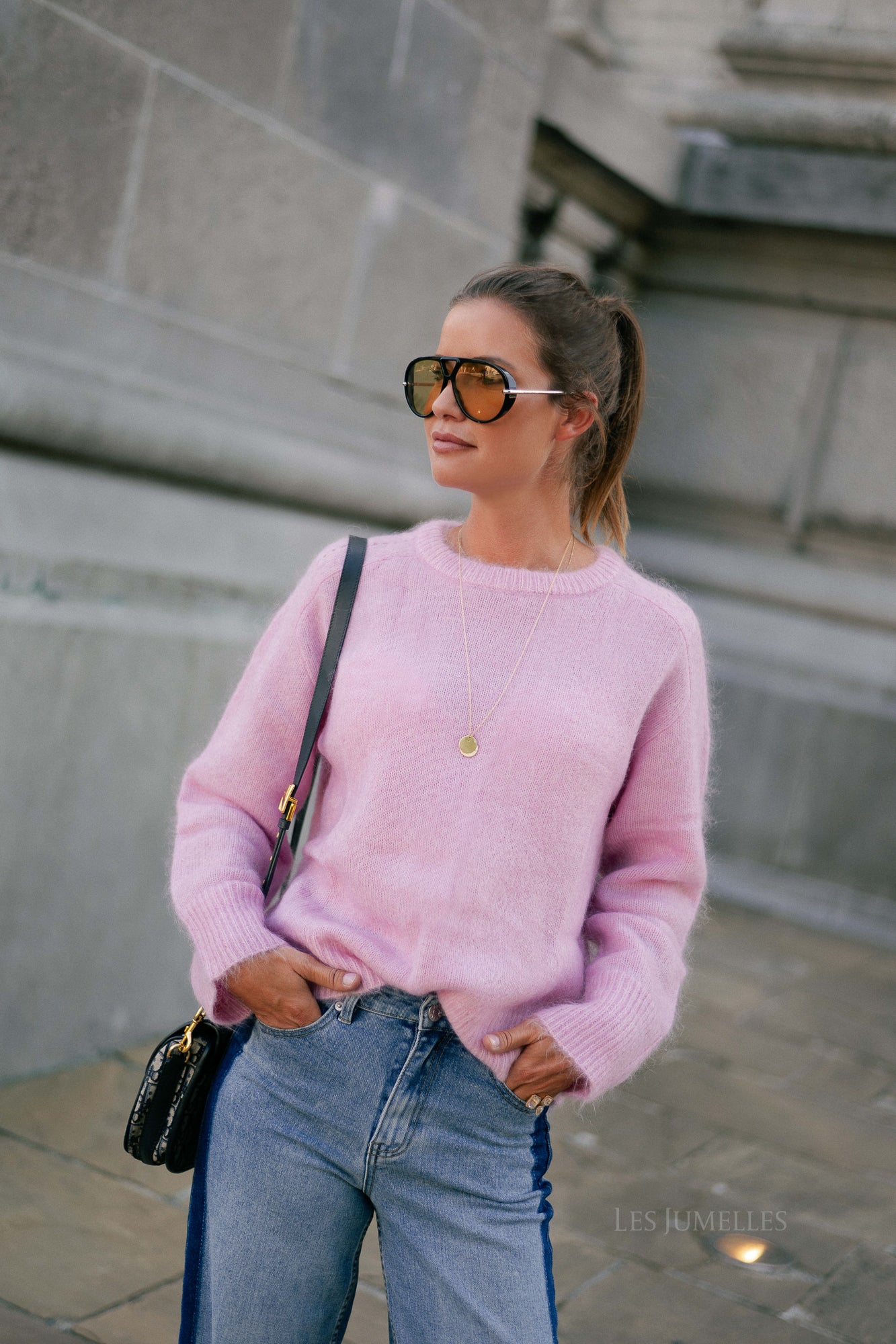 Ellie mohair jumper candy rose