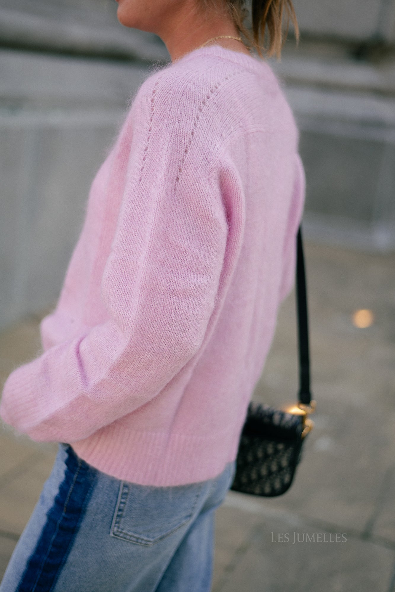 Ellie mohair jumper candy rose