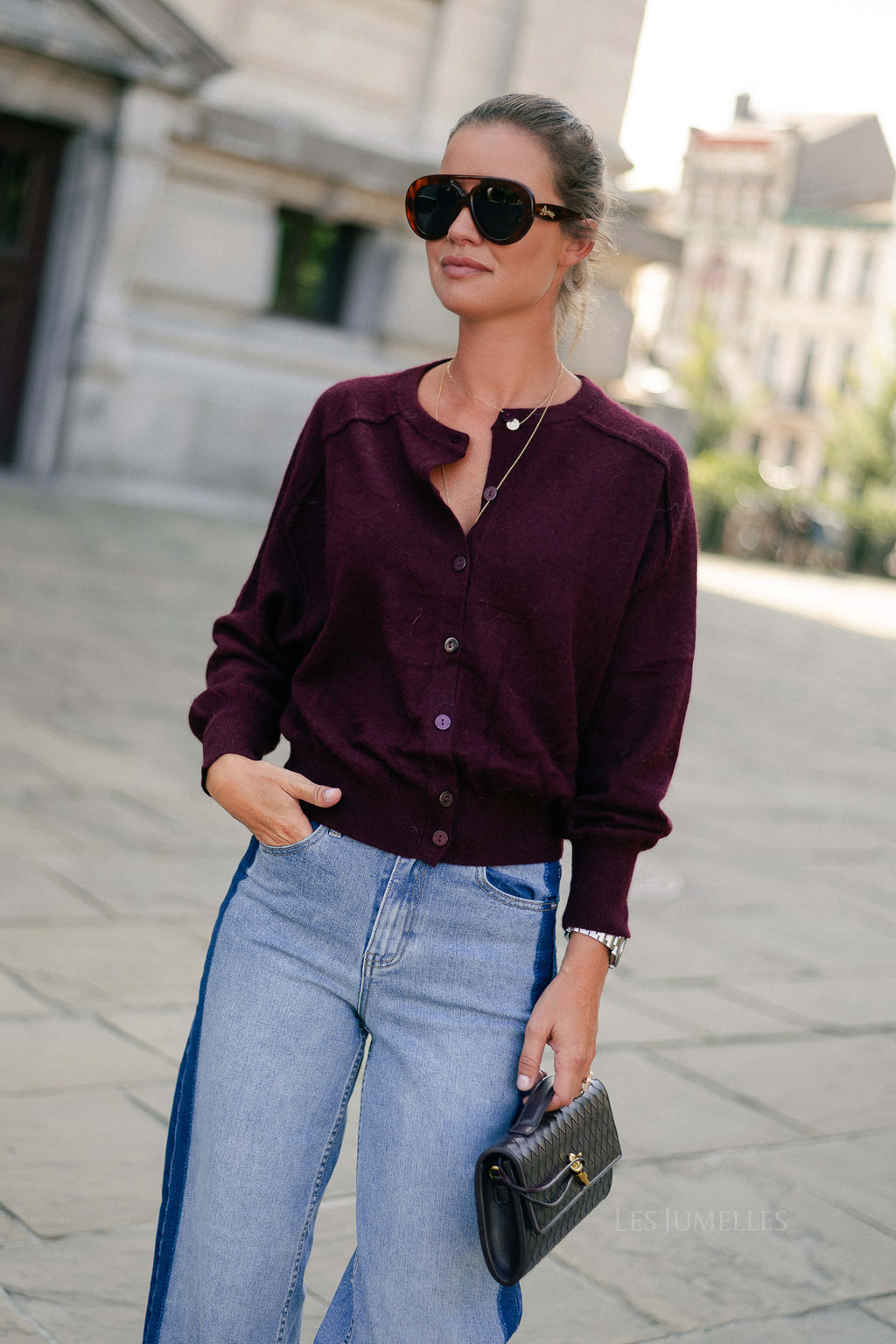 Giulia cardigan burgundy