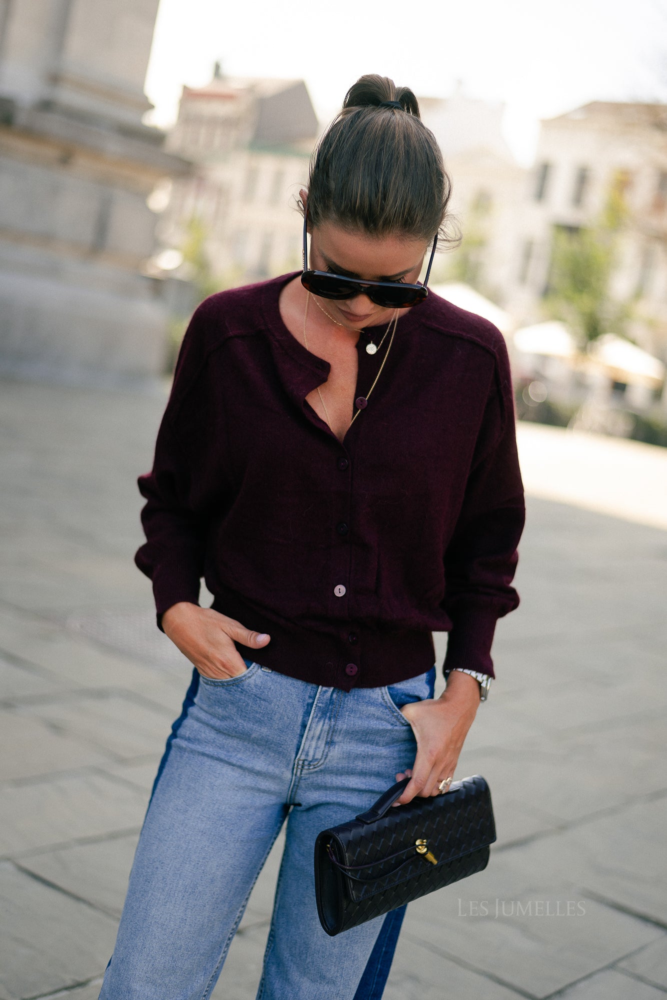 Giulia cardigan burgundy