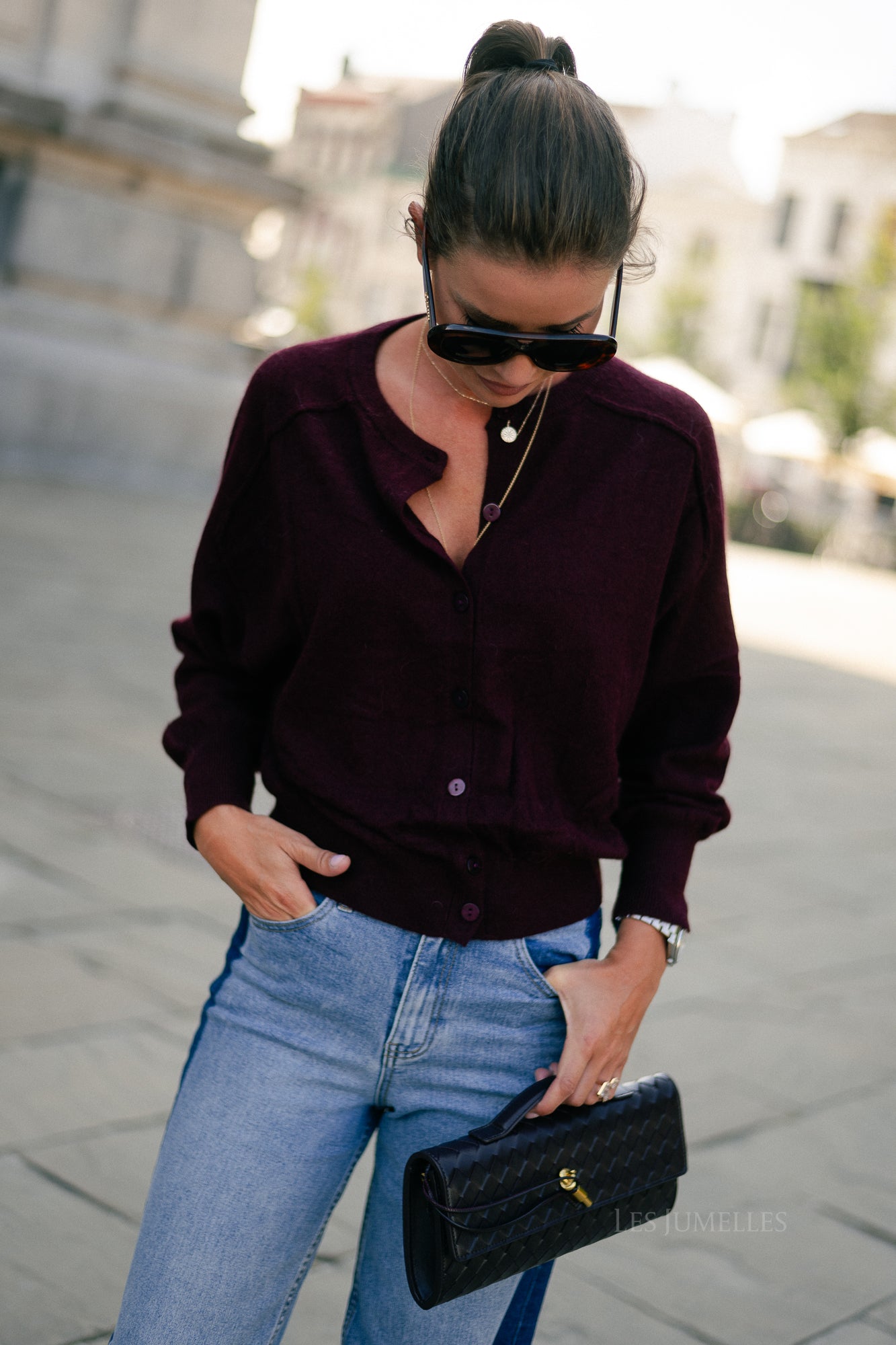 Giulia cardigan burgundy
