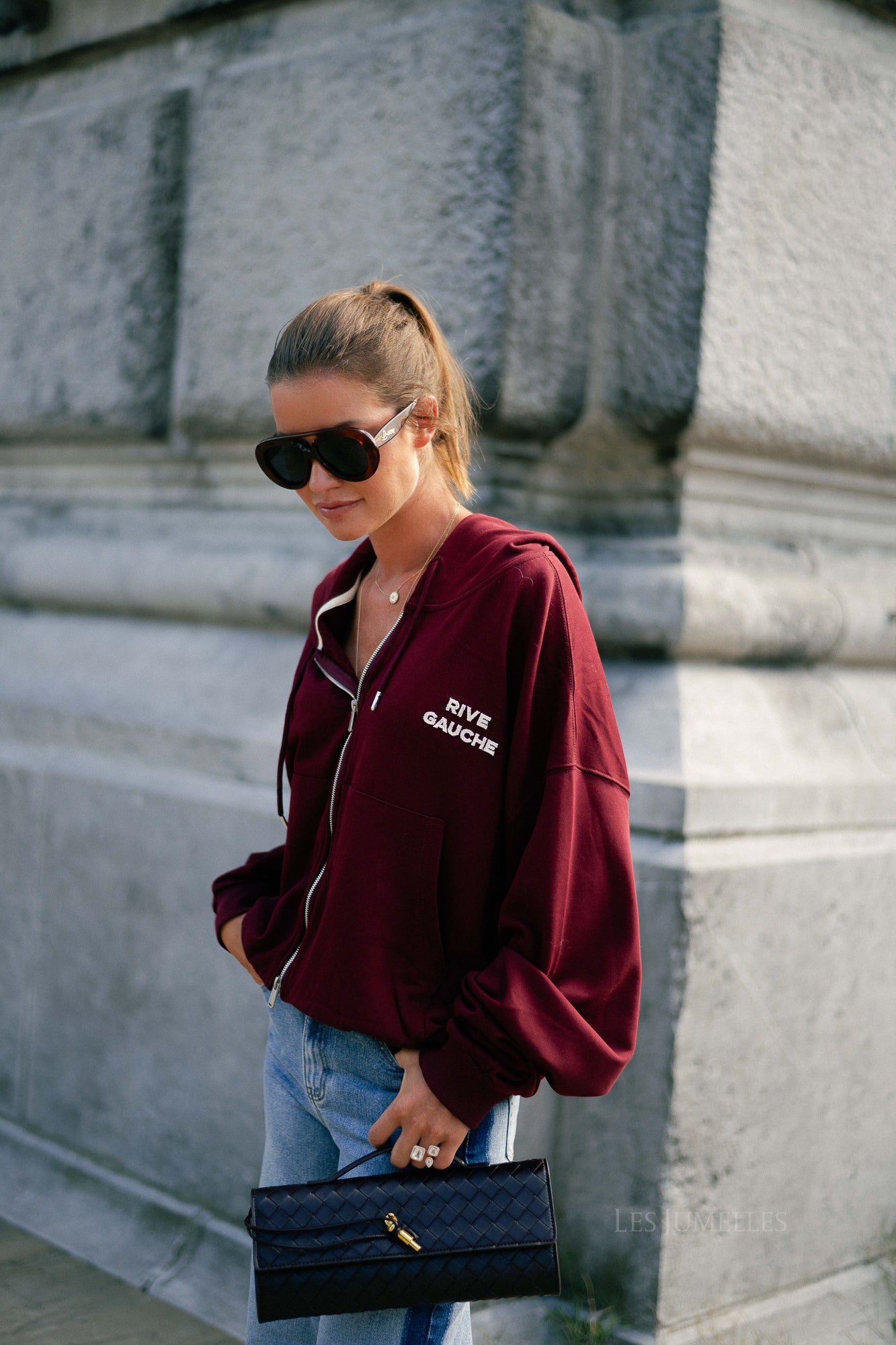 Rive Gauche sweatshirt burgundy
