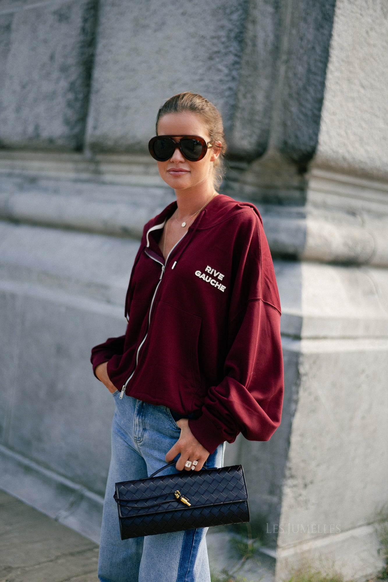Rive Gauche sweatshirt burgundy