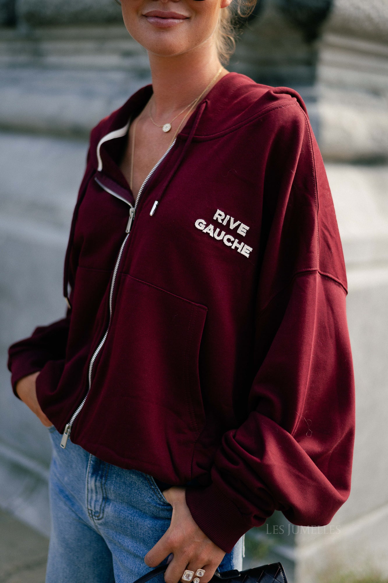 Rive Gauche sweatshirt burgundy