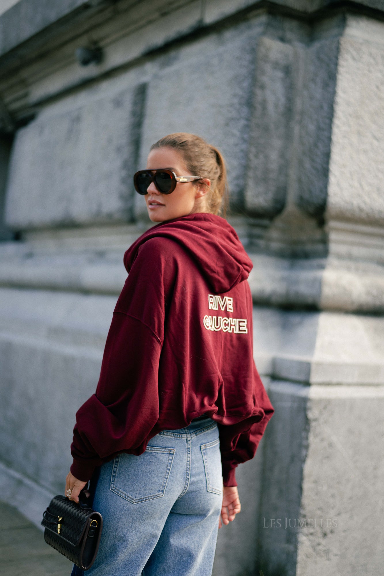 Rive Gauche sweatshirt burgundy