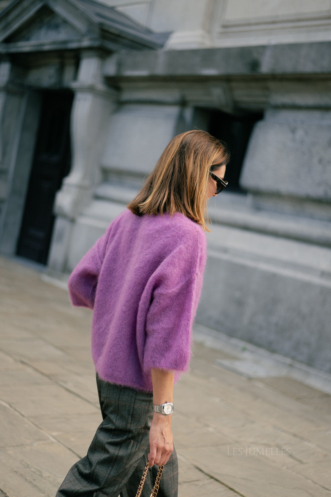 Elsie knitted jumper mauve