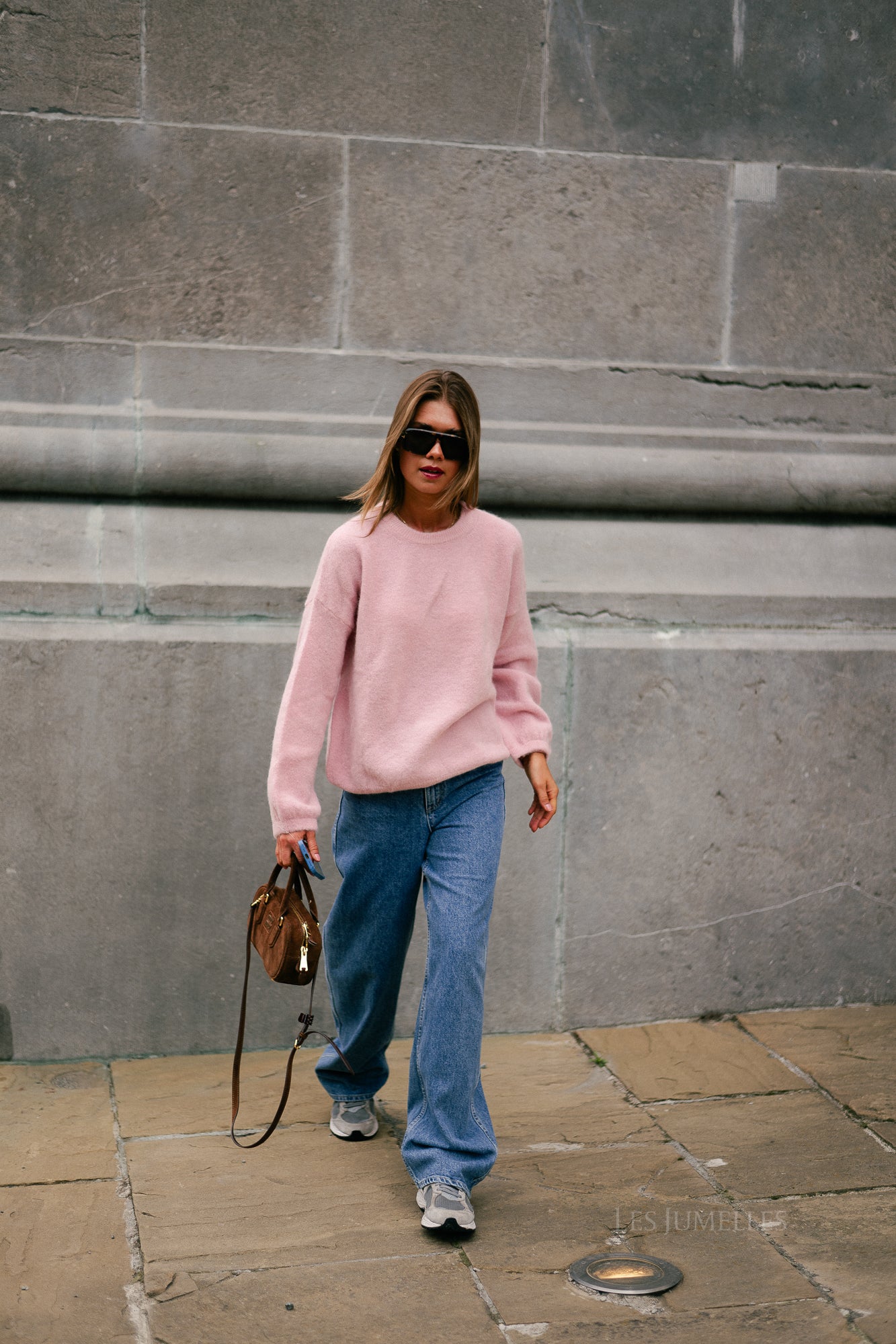 Morgane LS knitted jumper light pink