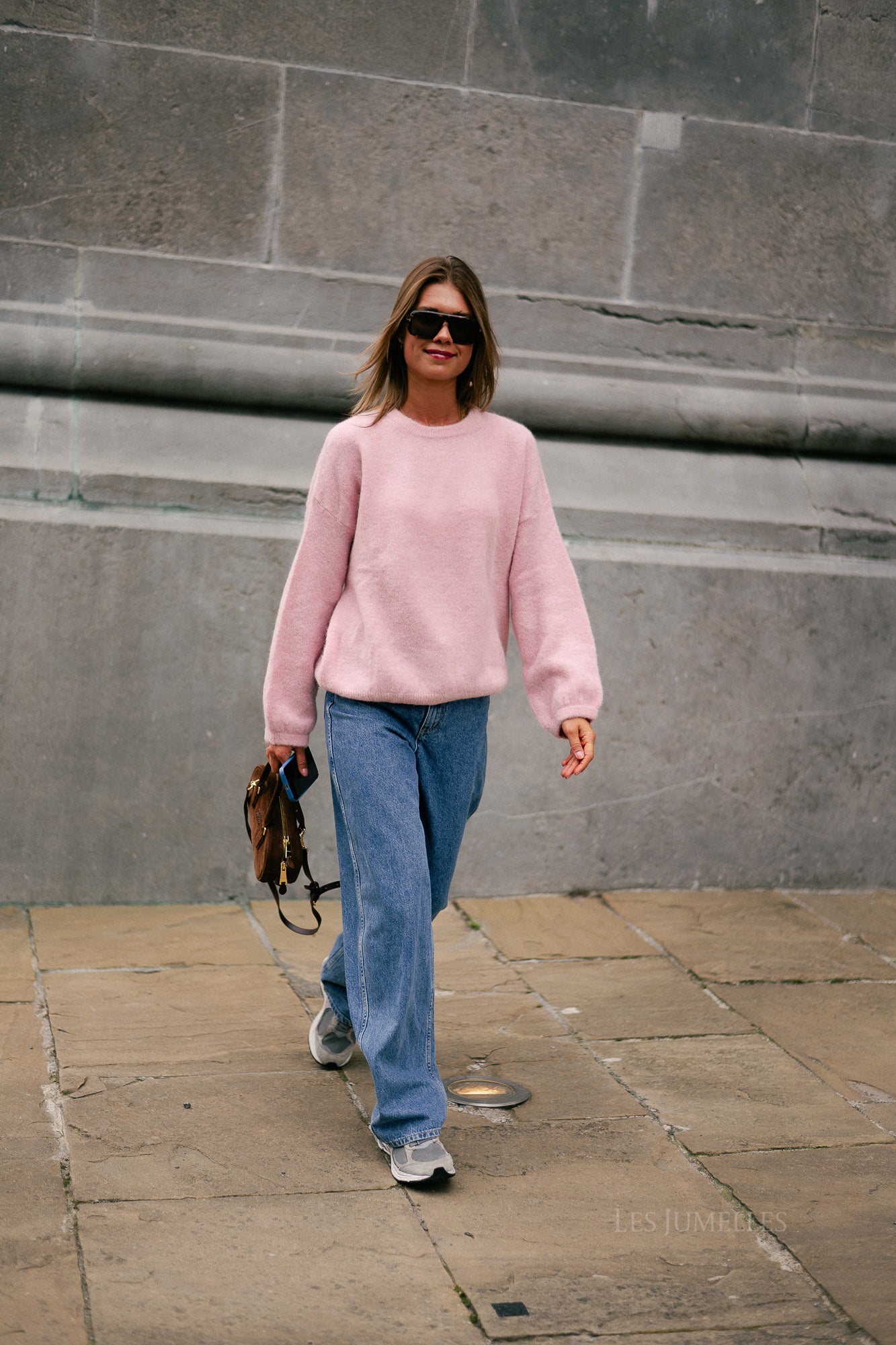 Morgane LS knitted jumper light pink